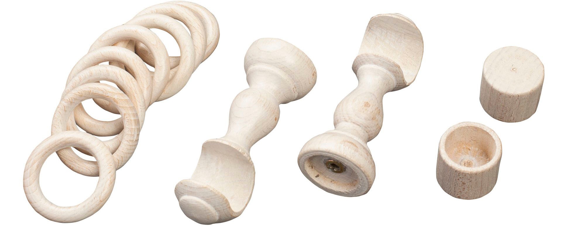 SN DECO GROUP Gardinenstange »Cafiro«, 1 läufig-läufig, Fixmass, 28 mm, Holz, verschiedene Längen und Farben, Komplettset