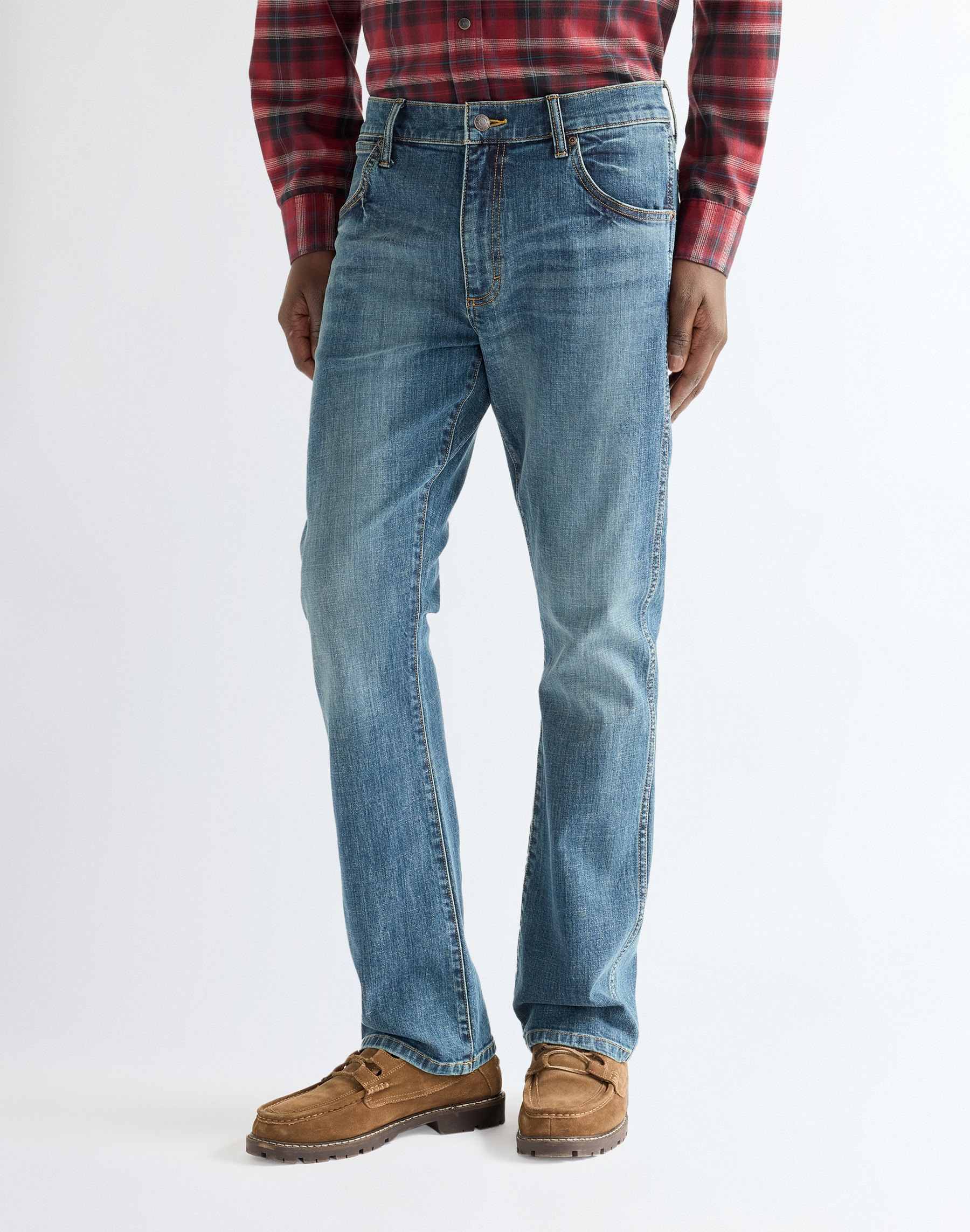 Image of Wrangler Bootcut-Jeans "Foundation" Bootcut fit