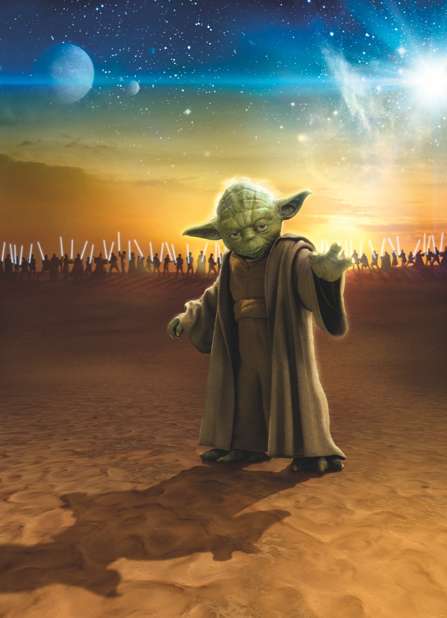 Komar Fototapete »Vlies Fototapete - STAR WARS Master Yoda - Grösse 200 x 250 cm« Motiv | bedruckt glatt