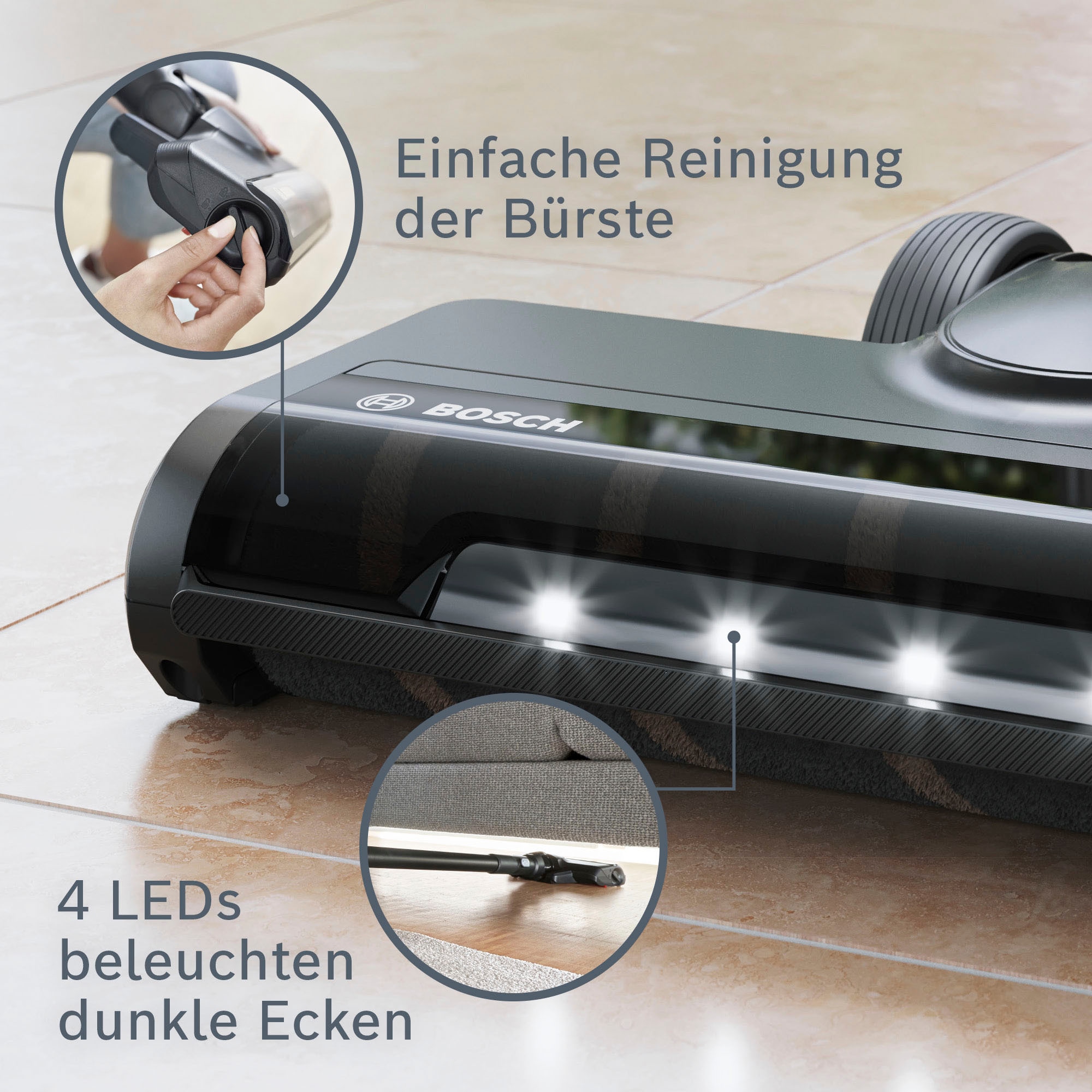 BOSCH Hartbodendüse »BHZUHFN«, mit LED-Beleuchtung