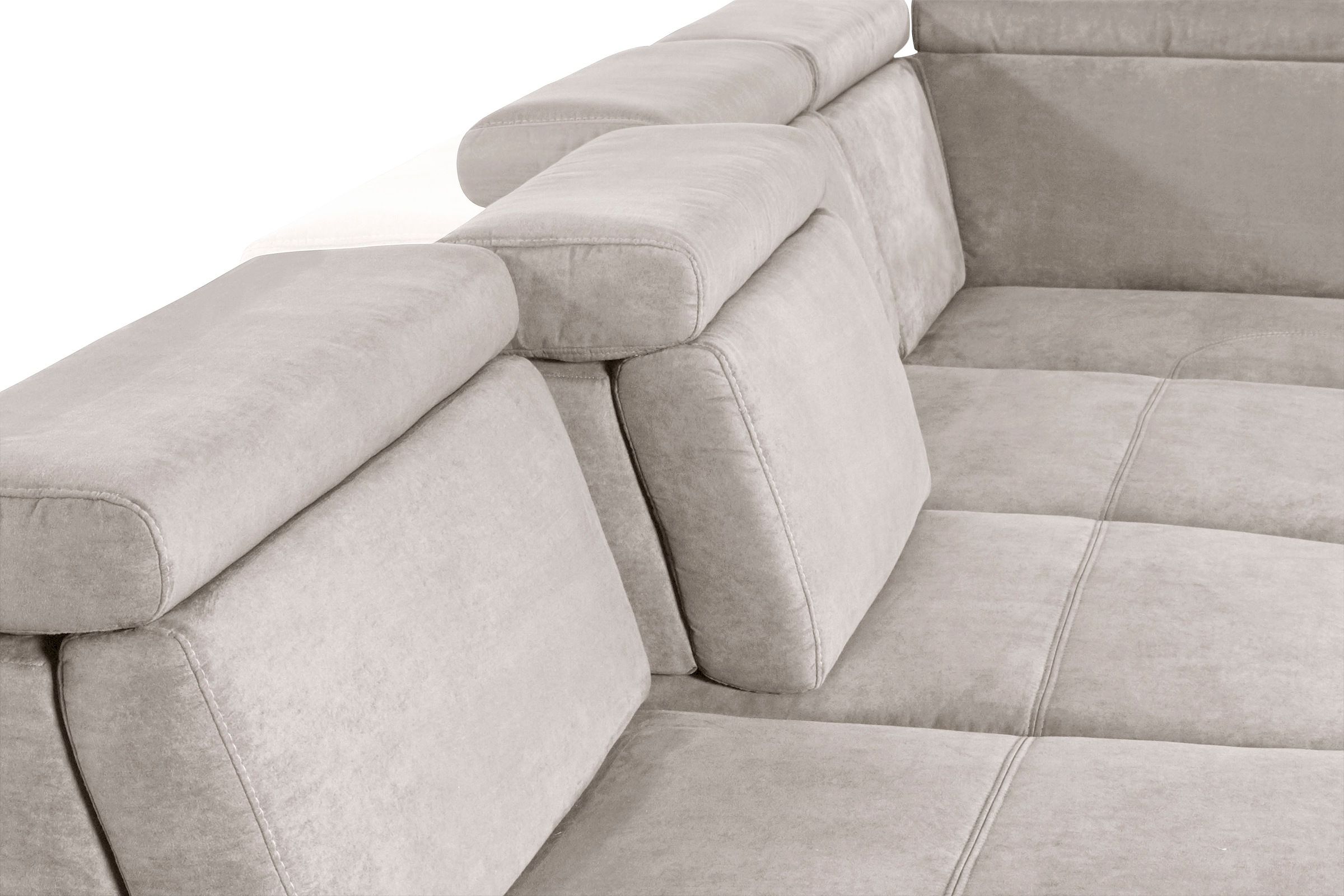 sit&more Wohnlandschaft »Gizeh U-Form«, 12 cm Fusshöhe, inklusive Sitztiefenverstellung und Kopfteilverstellung