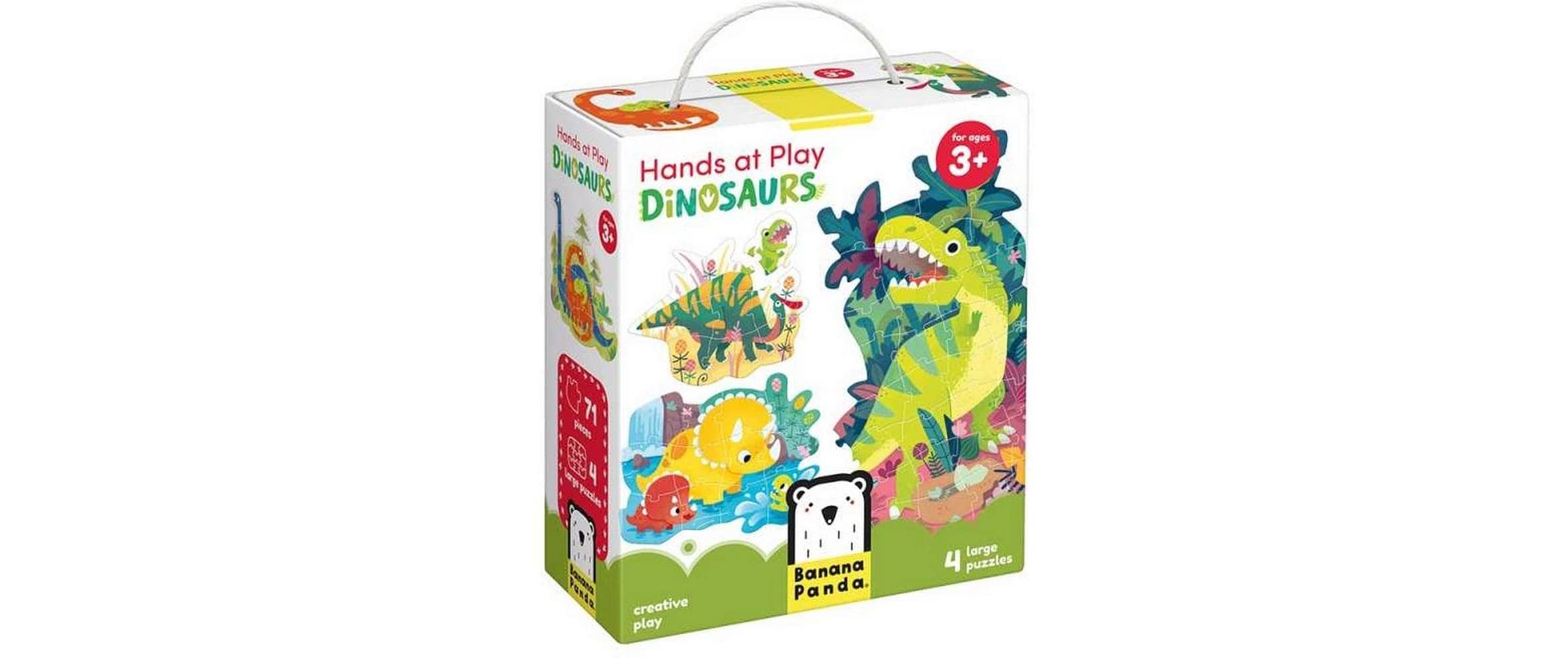   Puzzle »Banana Panda Hands at Play Dinosaurier Pappe 71 Teile« Englisch, Multilingual