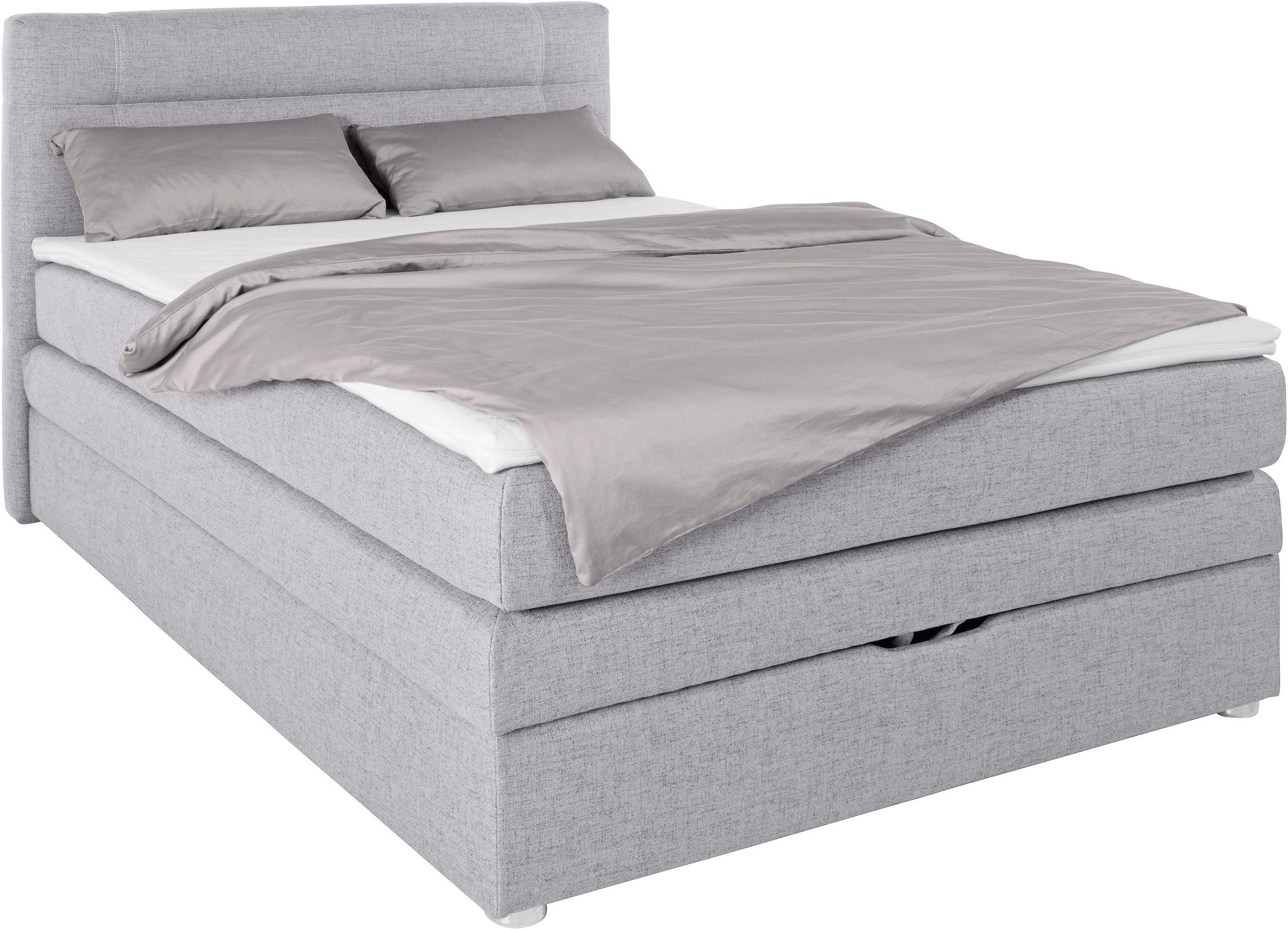 Jockenhöfer Gruppe Lit boxspring »Carmen« avec coffre de lit et surmatelas, disponible en 120 & 140 cm de largeur