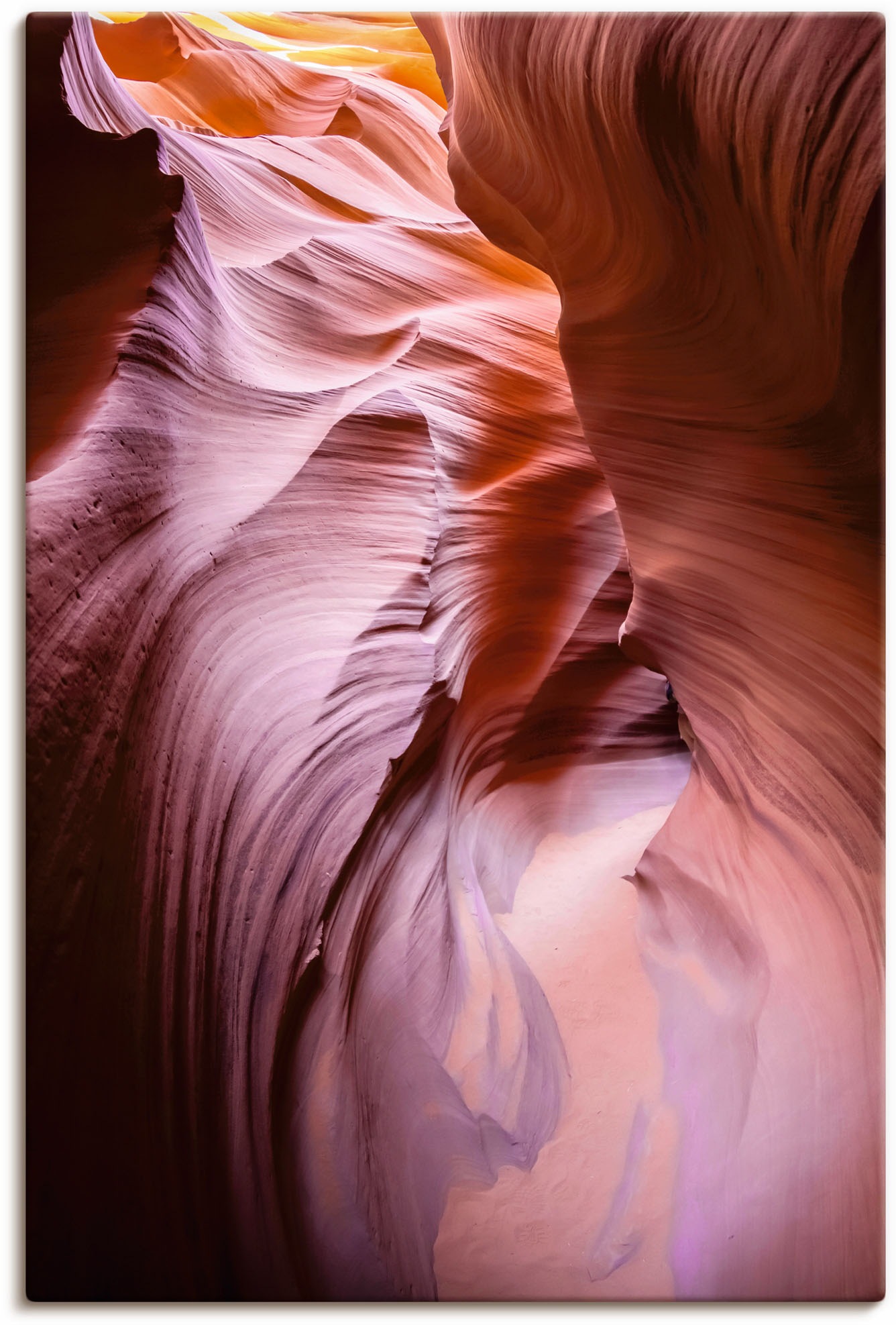 Image of Artland Wandbild »Schmale Pfade durch den Antelope Canyon«, Bilder von Amerika, (1 St.), in vielen Grössen & Produktarten - Alubild / Outdoorbild für den Aussenbereich, Leinwandbild, Poster, Wandaufkleber / Wandtattoo auch für Badezimmer geeignet bei Acke