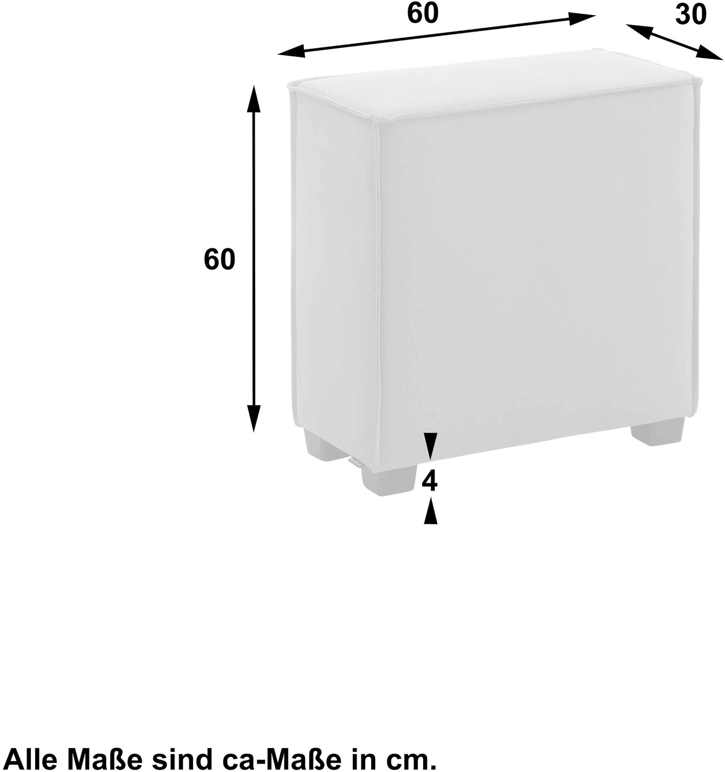 Max Winzer® Sofaelement »MOVE«, Einzelelement 60/30/60 cm, individuell kombinierbar