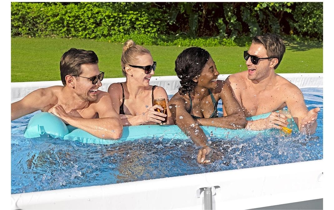 Bestway Jacuzzi »Steel Pro MAX« Rechteckiges Aufstellpool-Set