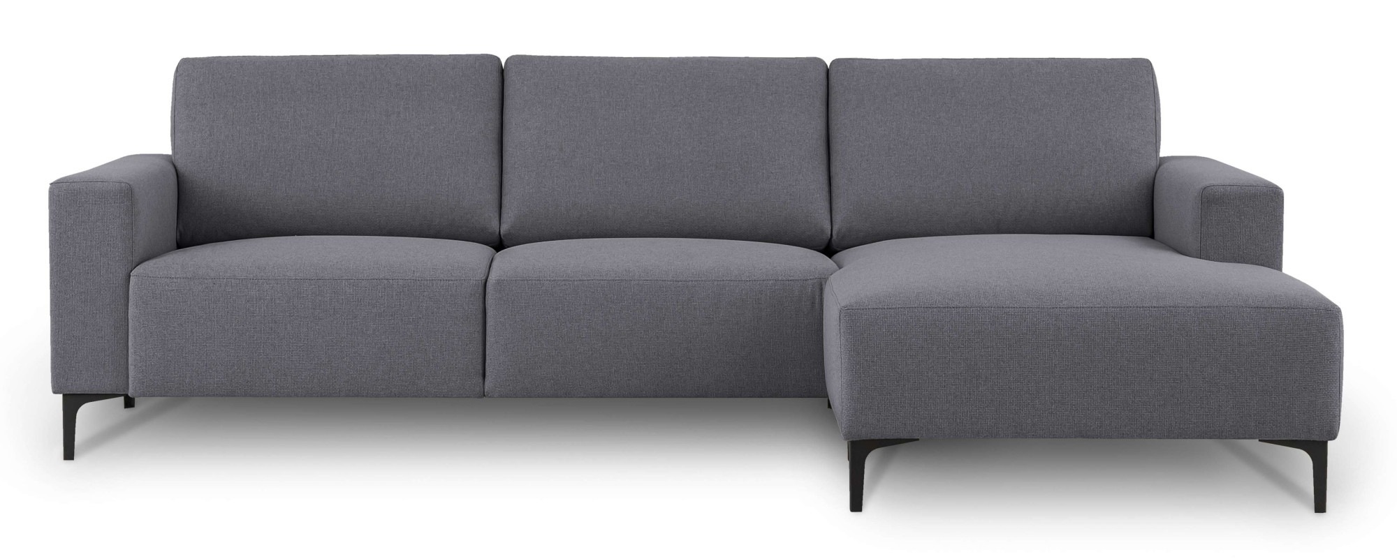 Home affaire Ecksofa »Tournon, L-Form, Breite 262 cm, Webstoff, Chenille«, Designsofa im nordischen Stil, Wellenunterfederung, Metallfüsse
