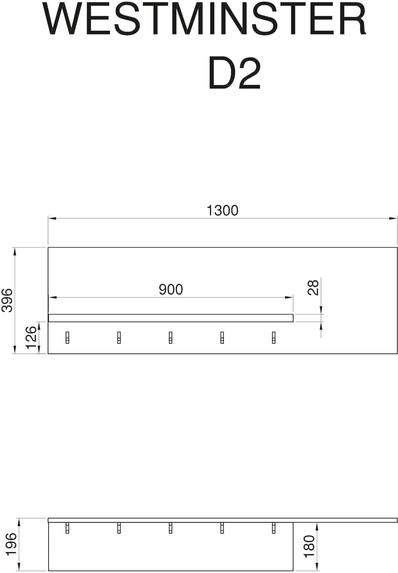 GOODproduct Küche »KS-Westminster« Breite 186 cm, ohne E-Geräte