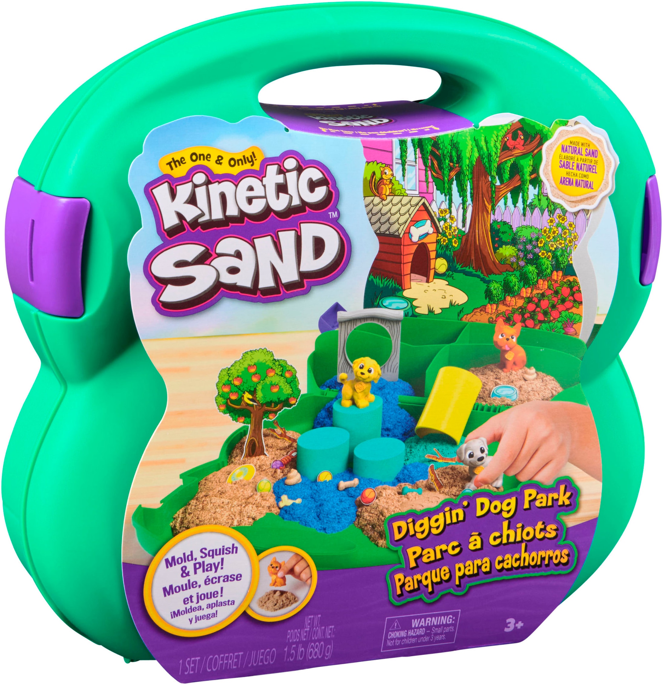 Spin Master Kreativset »Kinetic Sand - Hunde Park Koffer 680 g«