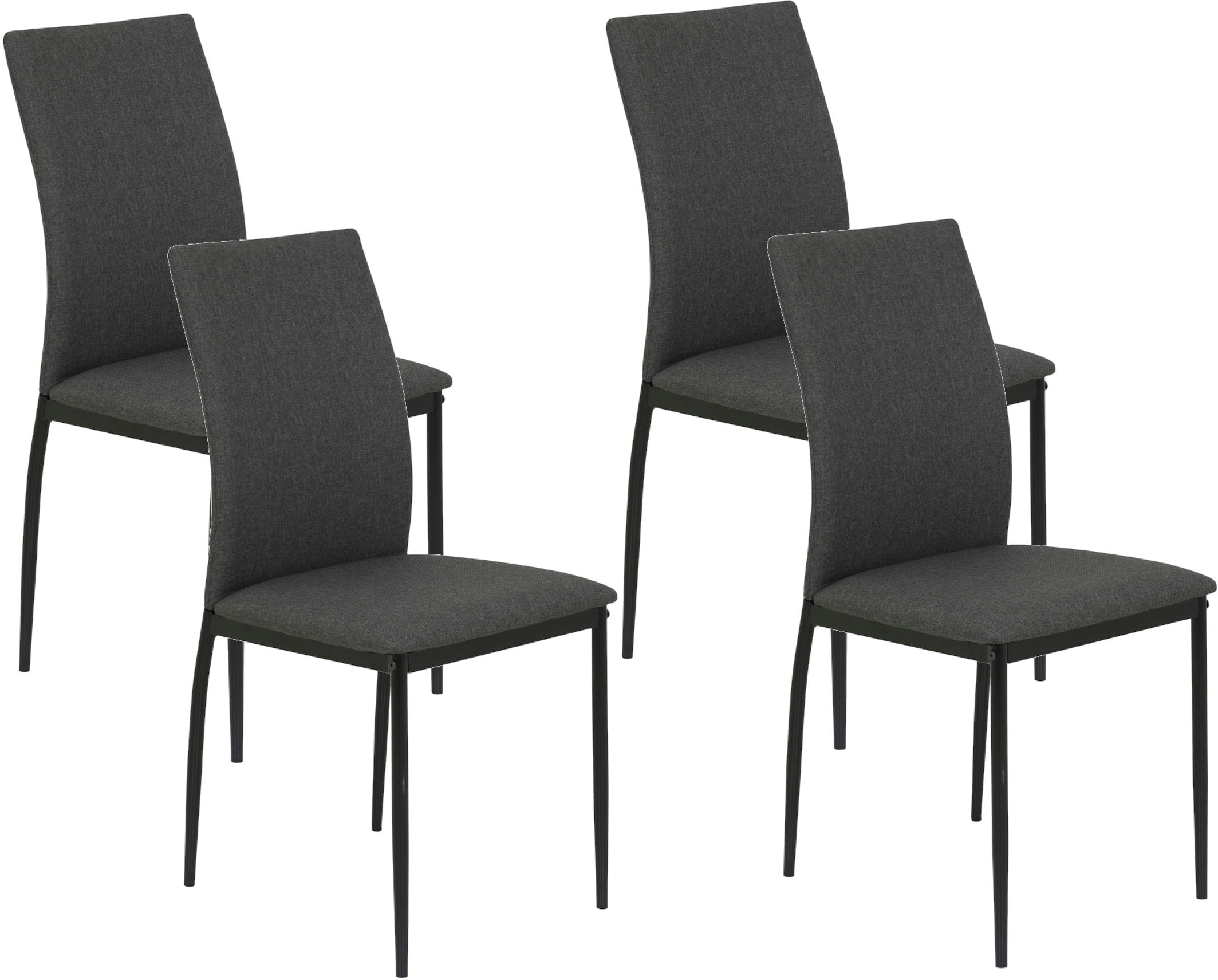 Image of HELA Esszimmerstuhl "ALIZIA" (Set) 4 Stk.Bezug Microfaser Flachgewebe, Unser Bestpreis
