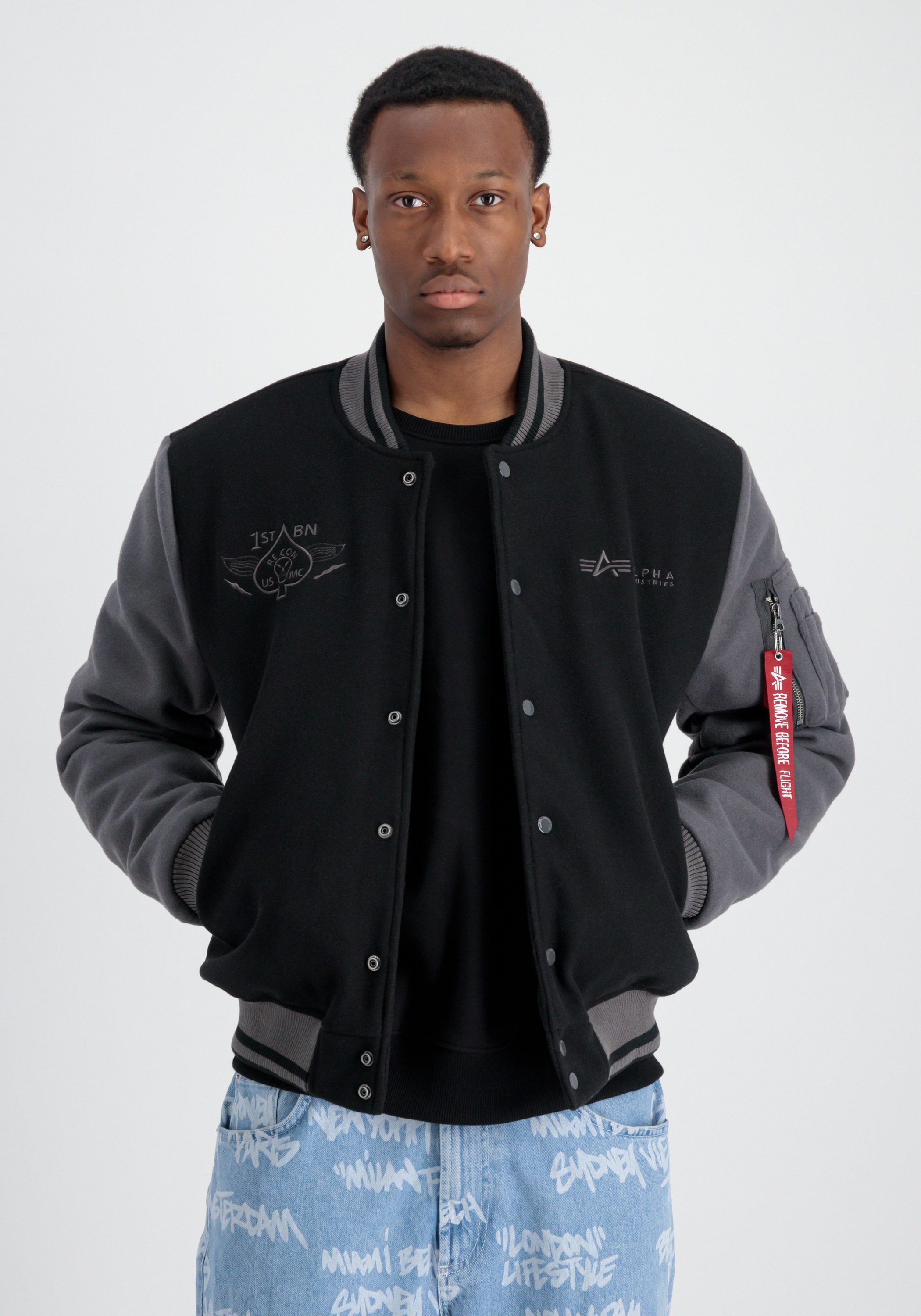 Alpha Industries Bomberjacke »Alpha Industries Men - Bomber Jackets Varsity Air Force Jacket«