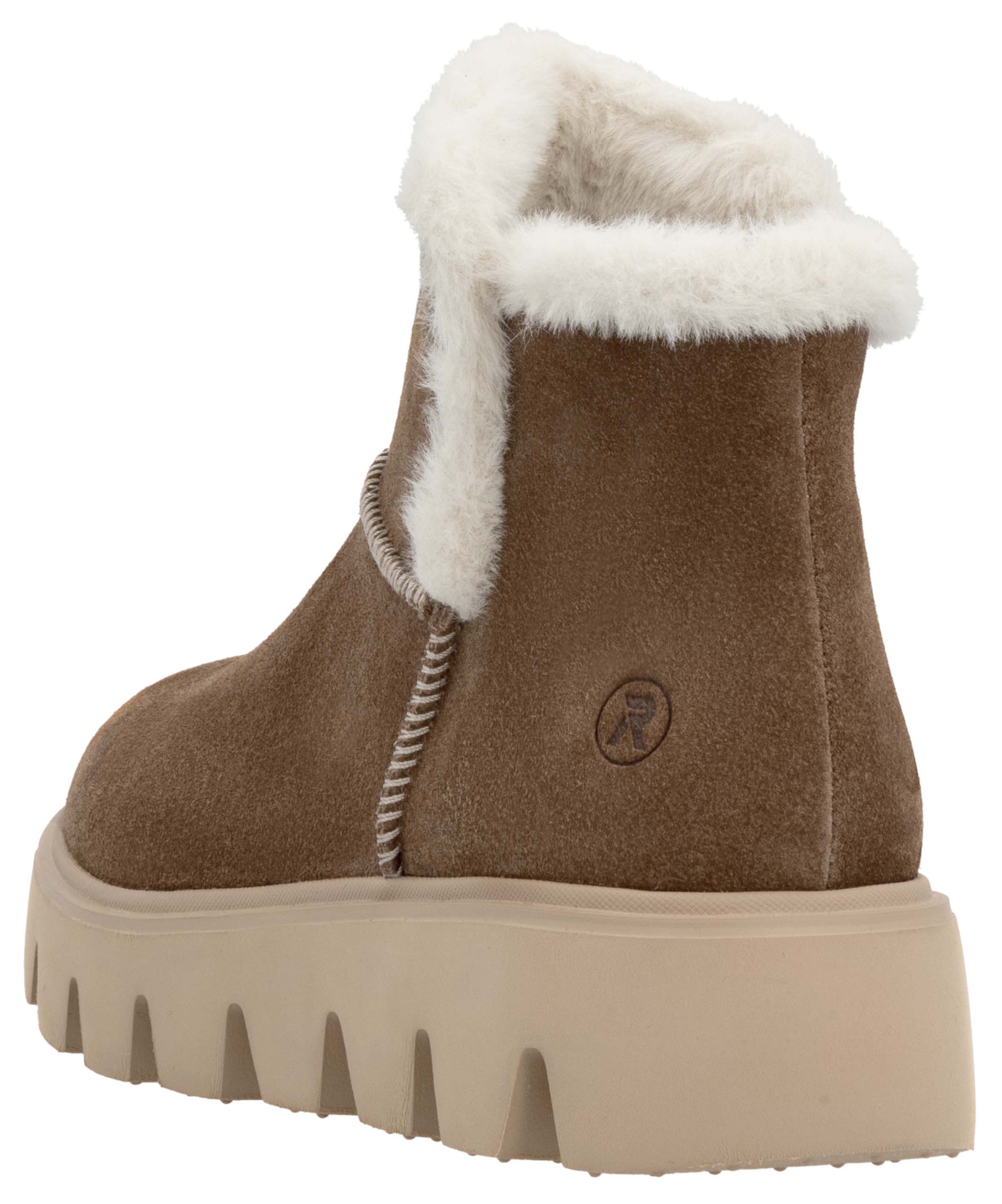 Rieker EVOLUTION Winterboots, Plateaustiefel, Schlupfschuh mit Innenreissverschluss