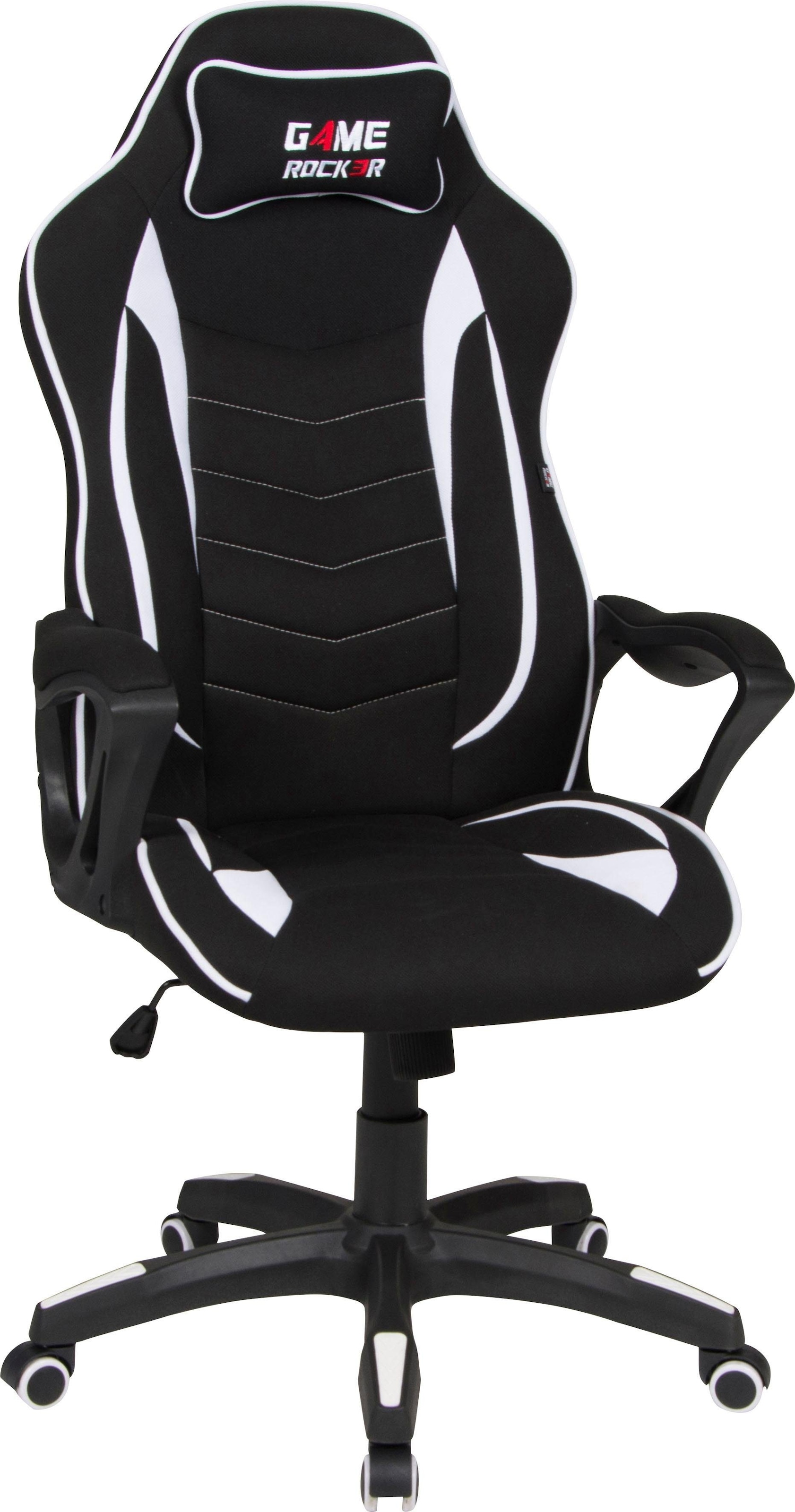 Image of Duo Collection Gaming-Stuhl "Game-Rocker R-10" () komfortabler Bürostuhl mit Nackenkissen & Drehfunktion