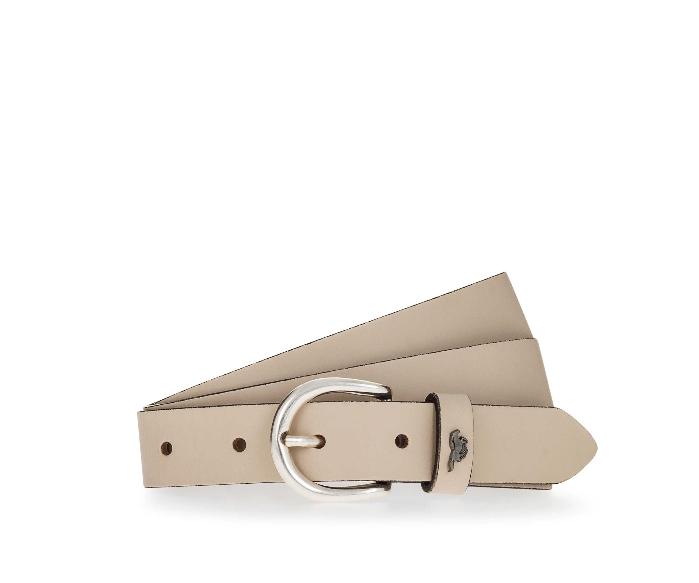 MUSTANG Ceinture en cuir »"Harper"« forme étroite, 2,5 cm de large, en cuir de vache, avec boucle ovale