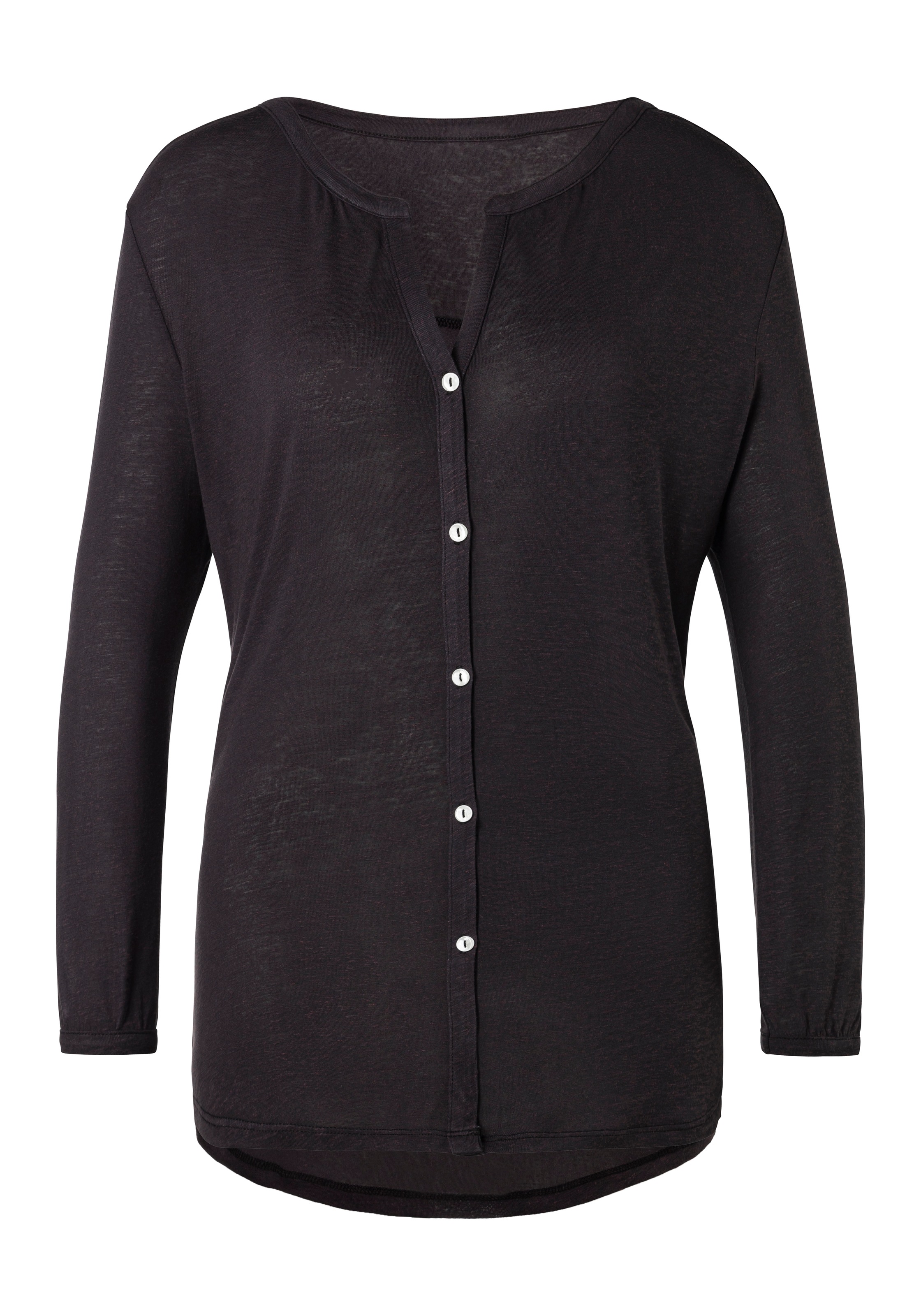 Image of LASCANA 3/4-Arm-Shirt, mit kleiner Raffung am Ausschnitt bei Ackermann Versand Schweiz