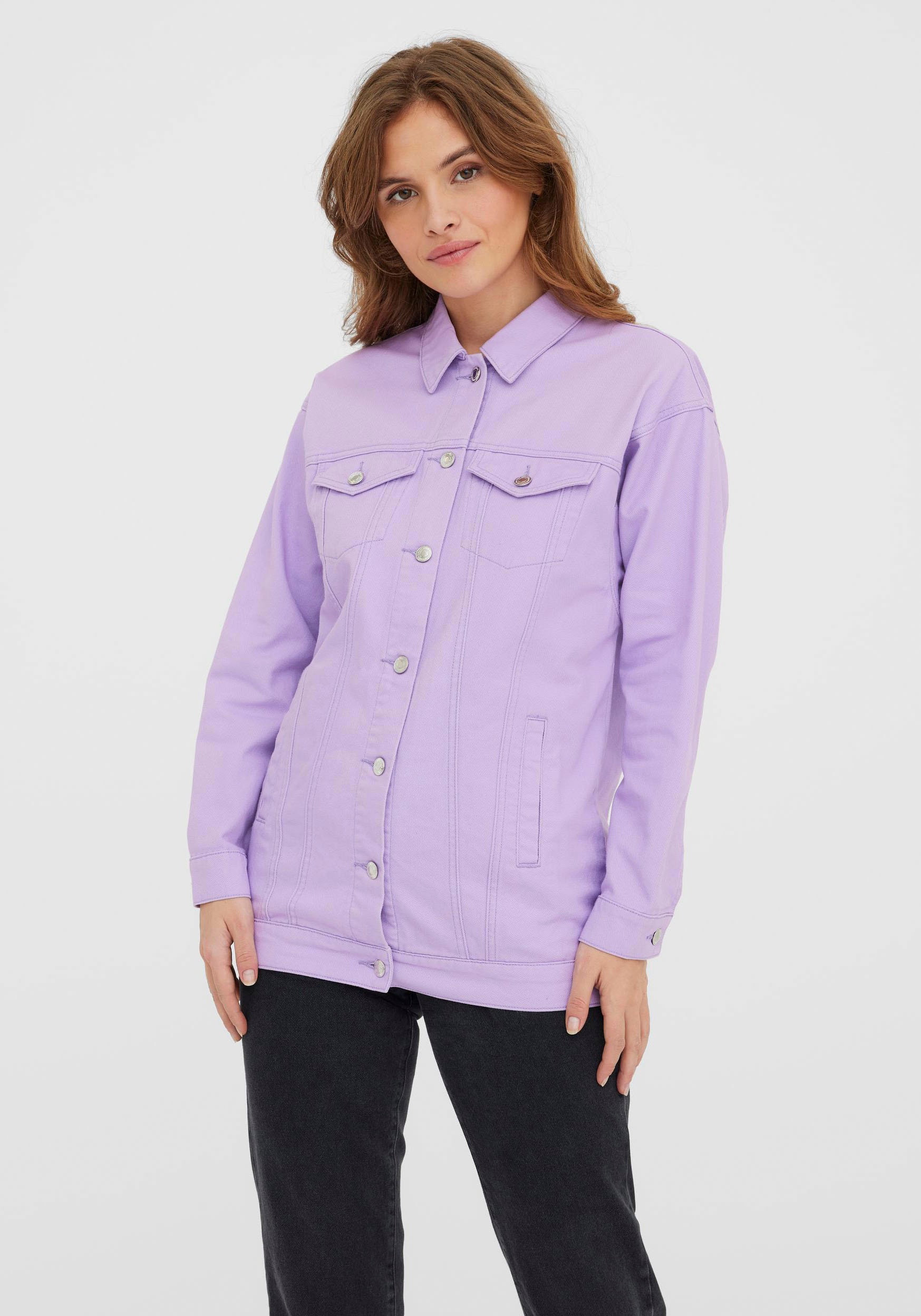 Image of Vero Moda Jeansjacke »VMOLIVIA OVERSIZED CLR DENIM JACKET« bei Ackermann Versand Schweiz