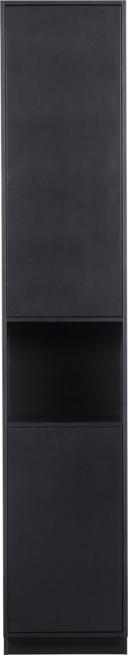 WOOOD Vitrine »Finca FSC®-Kiefernholz mit Druckmechanismus, H 210 x B 40 x T 40 cm« Tragkraft 10 kg pro Boden, schwebende Optik, sichtbare maserung