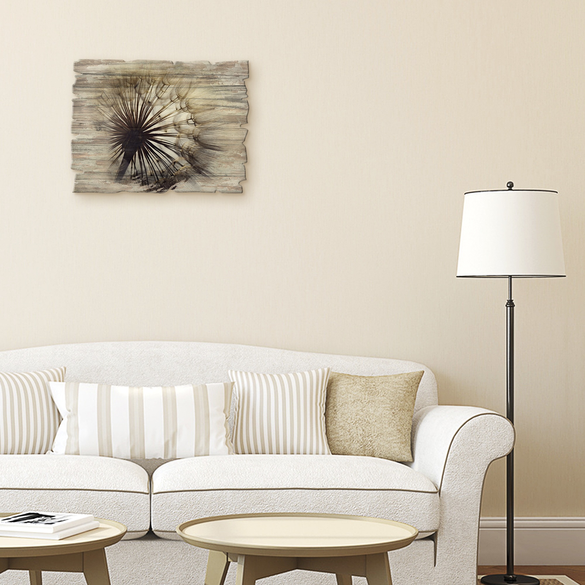 Image of Artland Holzbild "Grosse Pusteblume" Blumen 1 Stk. tlg.