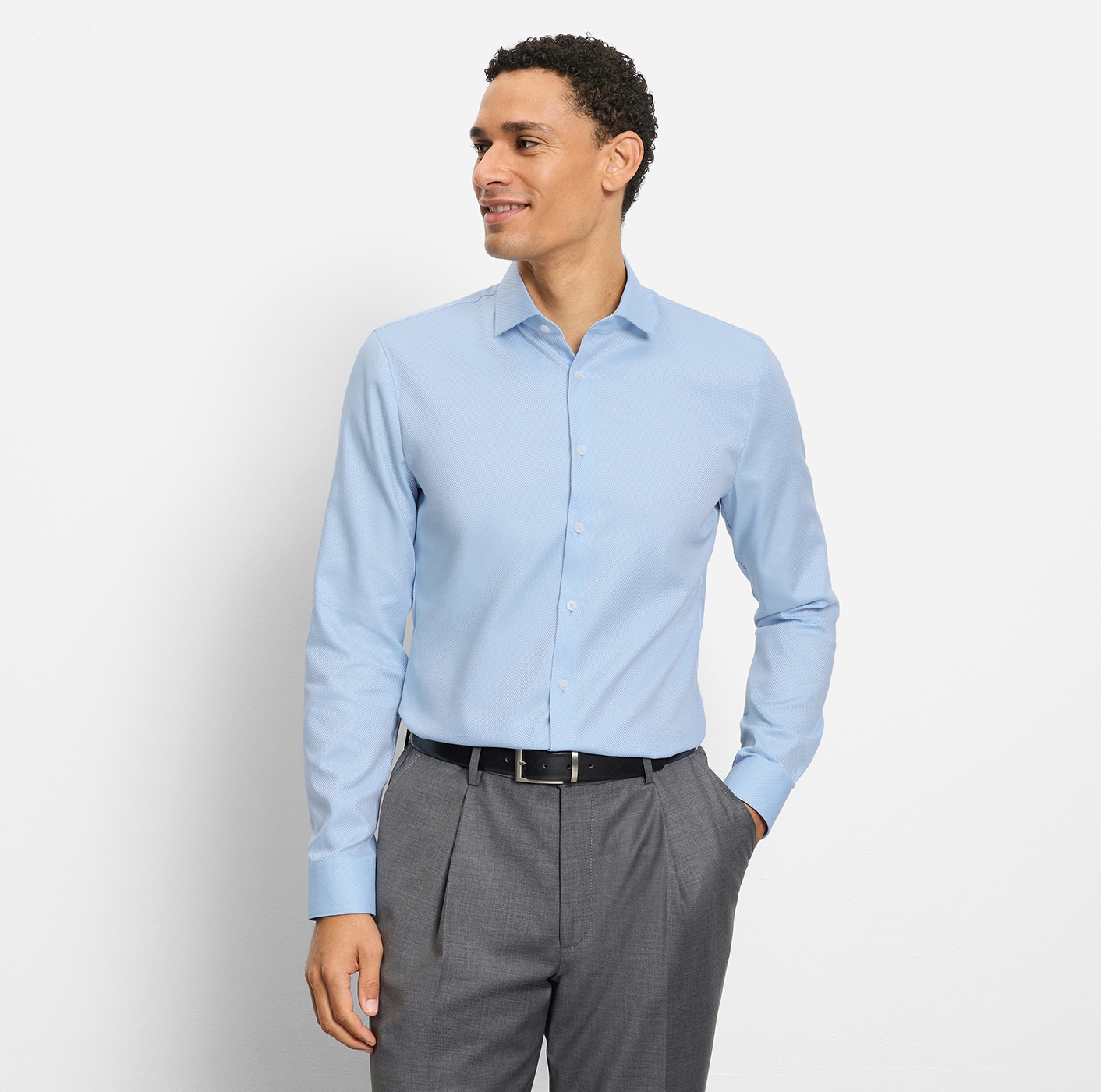 Image of OLYMP Langarmhemd "No 6 six" Royal Kentkragen, Businesshemd, super slim fit