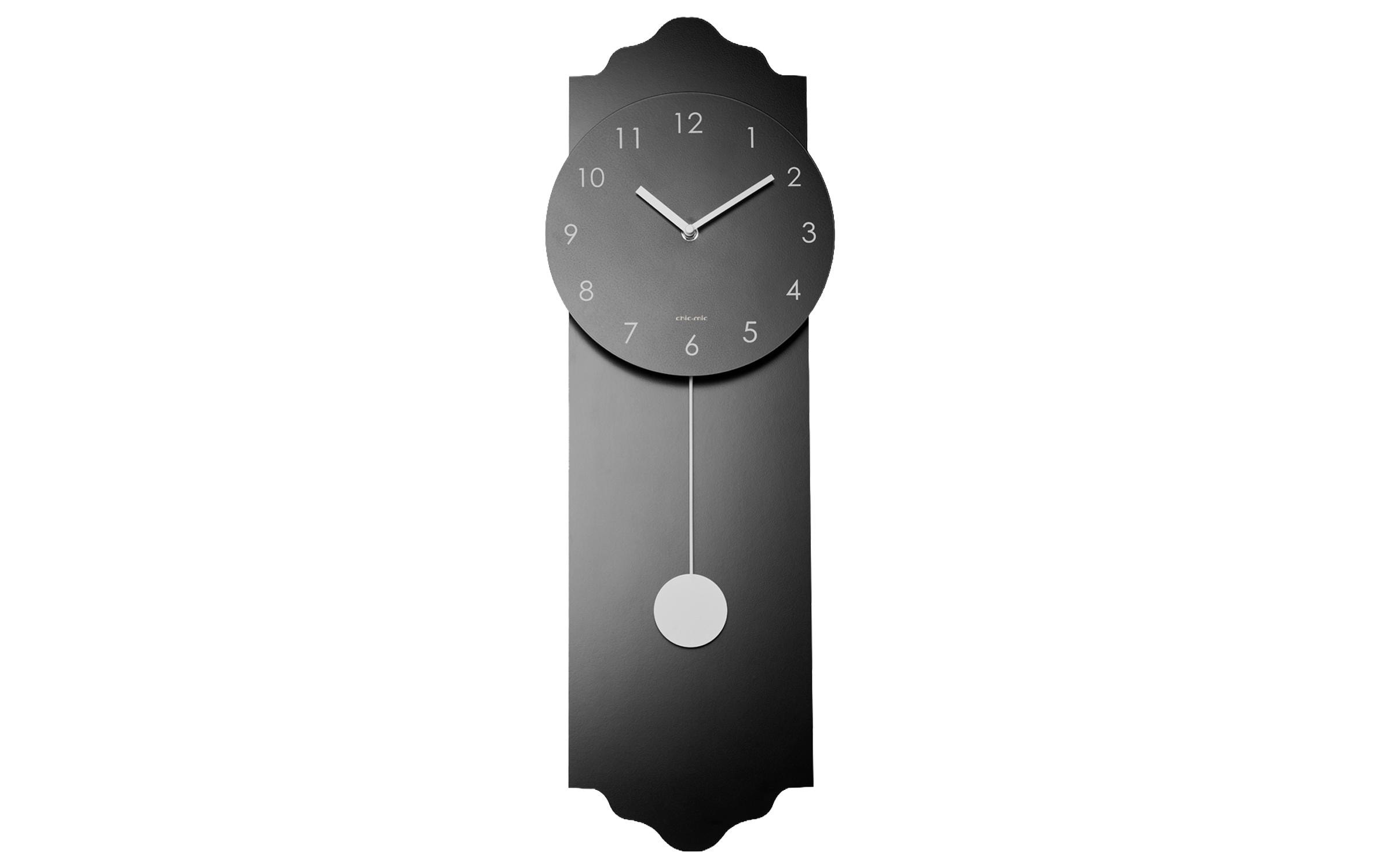 Image of Pendelwanduhr "Chic Mic Pendelum Clock 24 x 70 cm" Batteriebetrieben