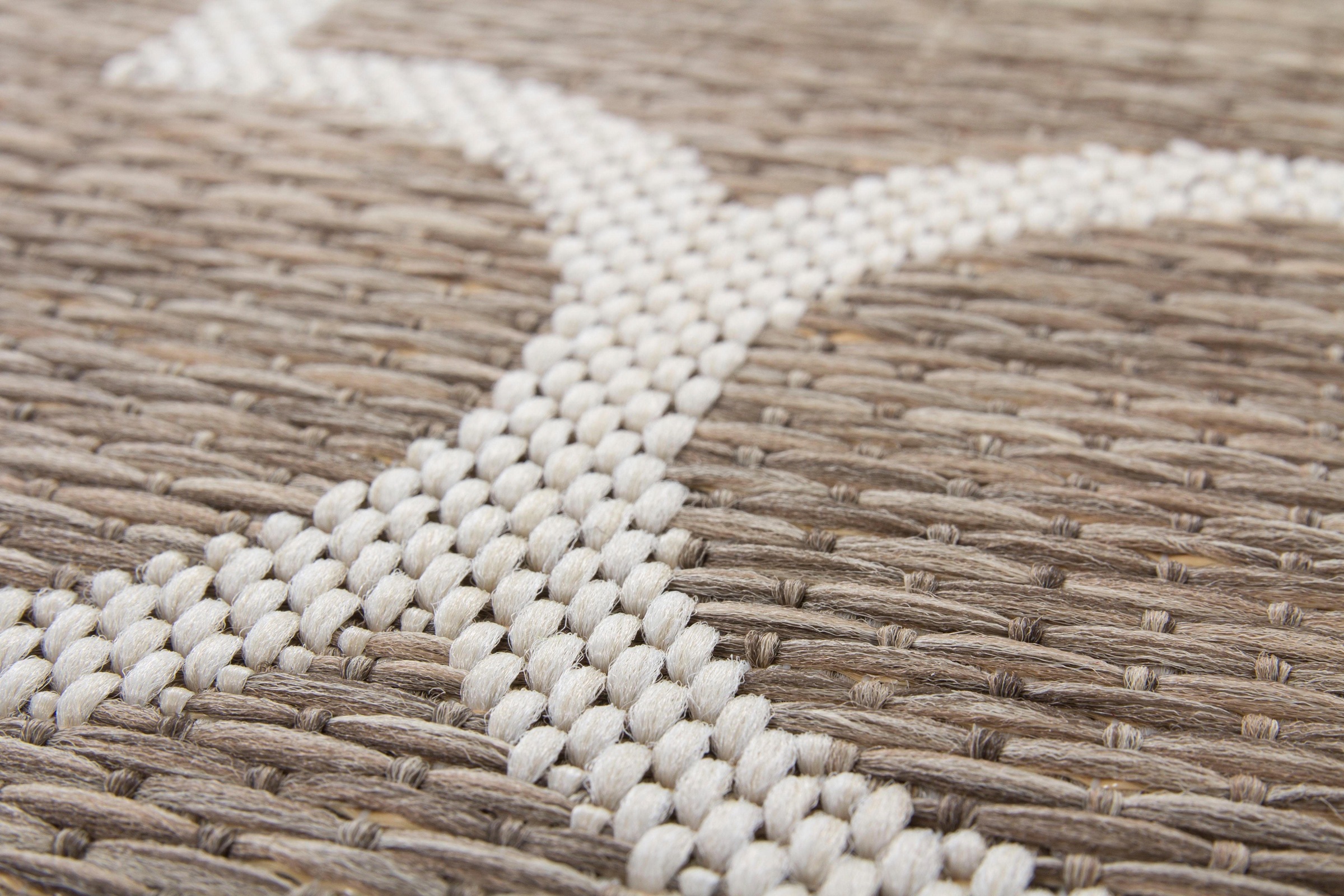 calo-deluxe Teppich »Perugia 1030«, rechteckig, 7 mm Höhe, In- und Outdoor geeignet, Wohnzimmer