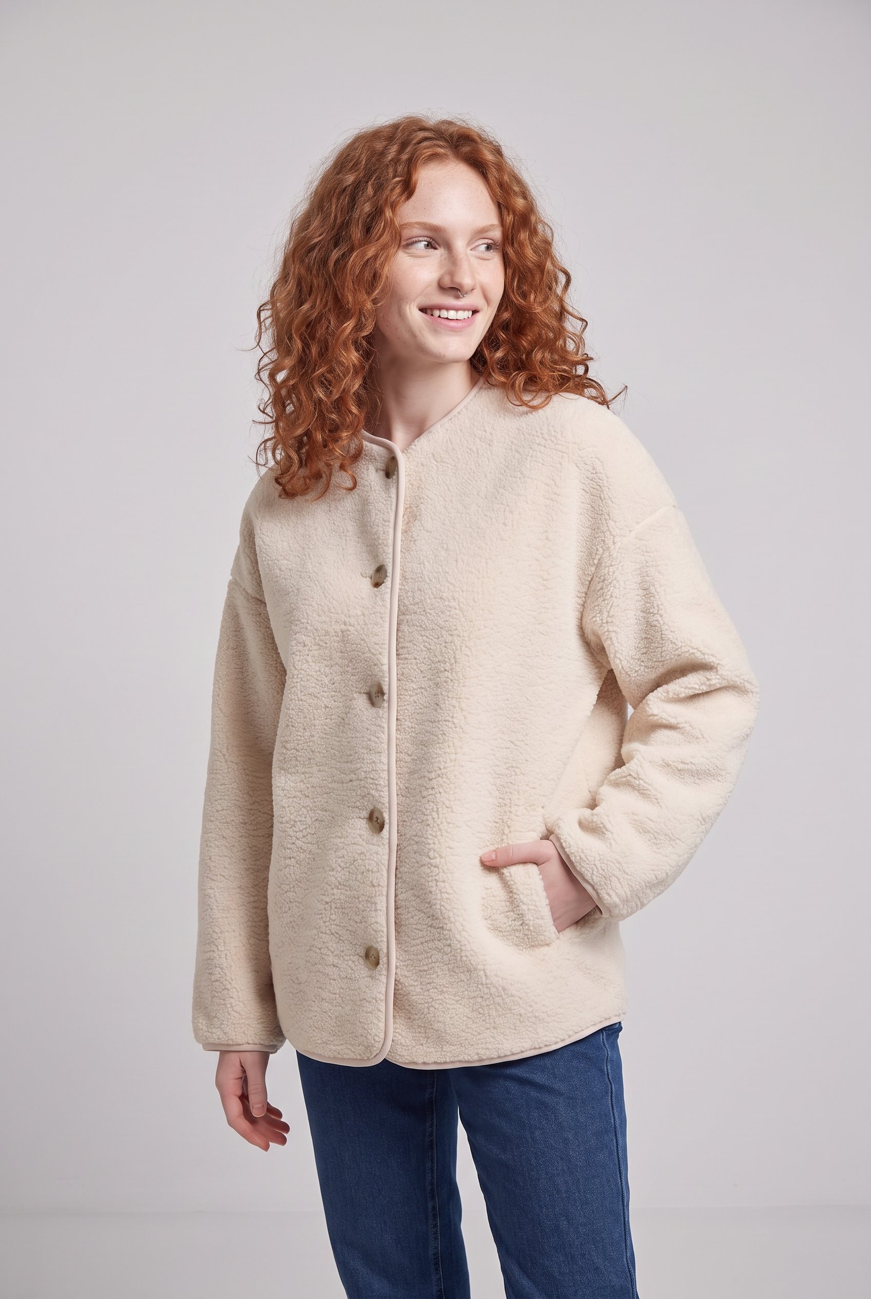 ONLY Plüschjacke »ONLRUNA TEDDY JACKET OTW« Polyester
