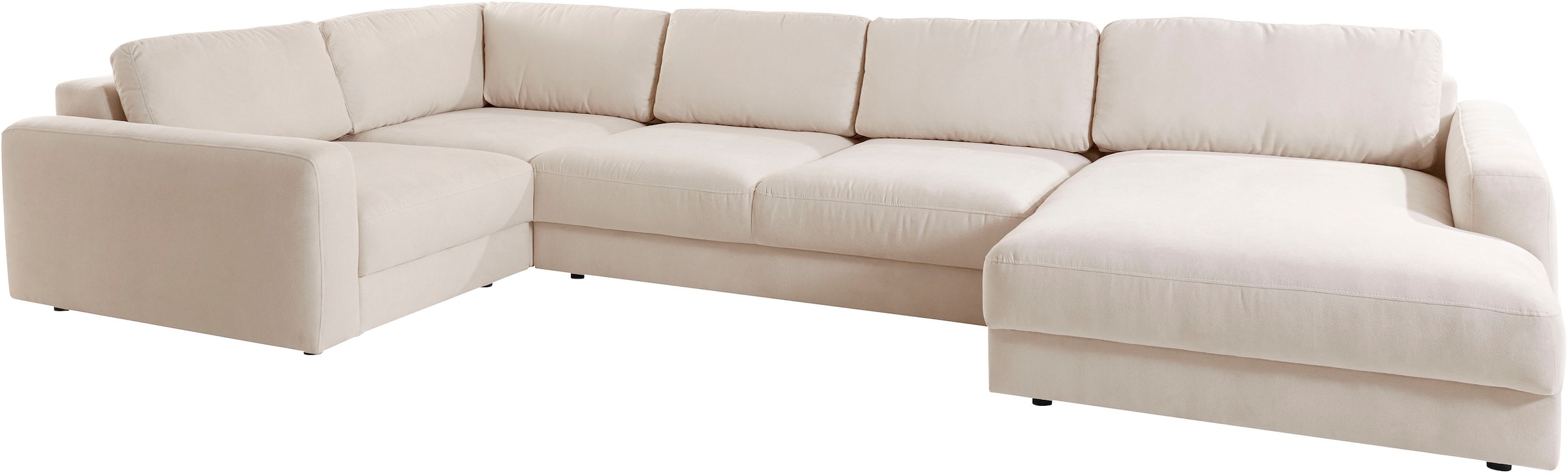 Home affaire Paysage de salon »Bloomfield, Mega Polsterecke, Breite 390cm, viel Platz, U-Form« Disponible en plusieurs tailles