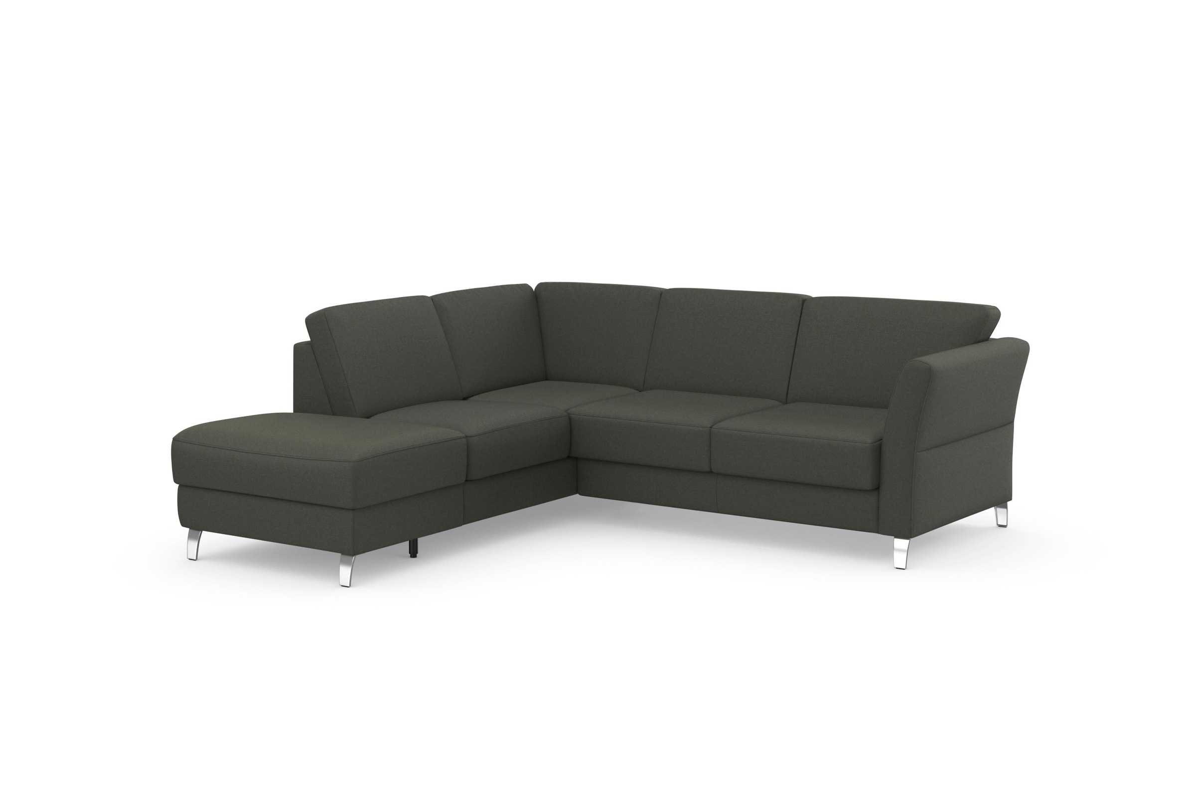 sit&more Ecksofa »Visby L-Form« Wahlweise mit Bettfunktion und Stauraum, frei im Raum stellbar