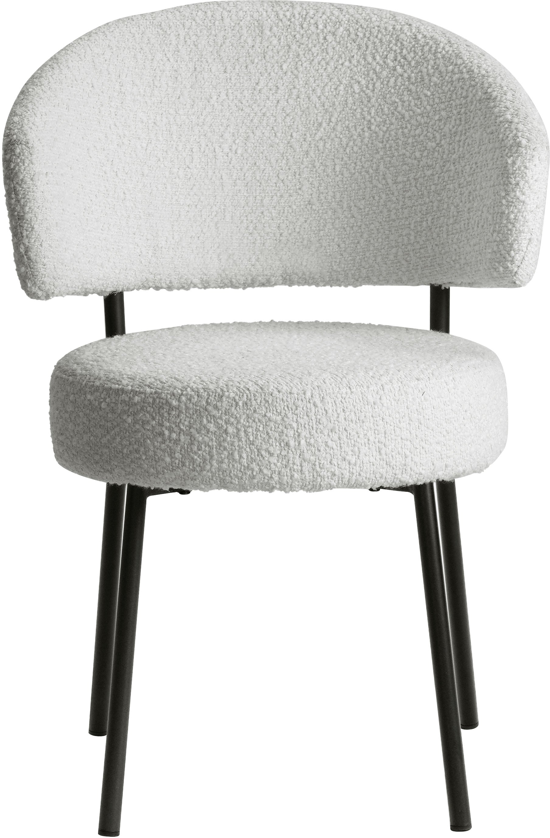 LeGer Home by Lena Gercke Chaise de salle à manger »Sölve« (Set) 2 cuisBoucle Bezugsstoff, Metallgestell, Sitztiefe 48 cm