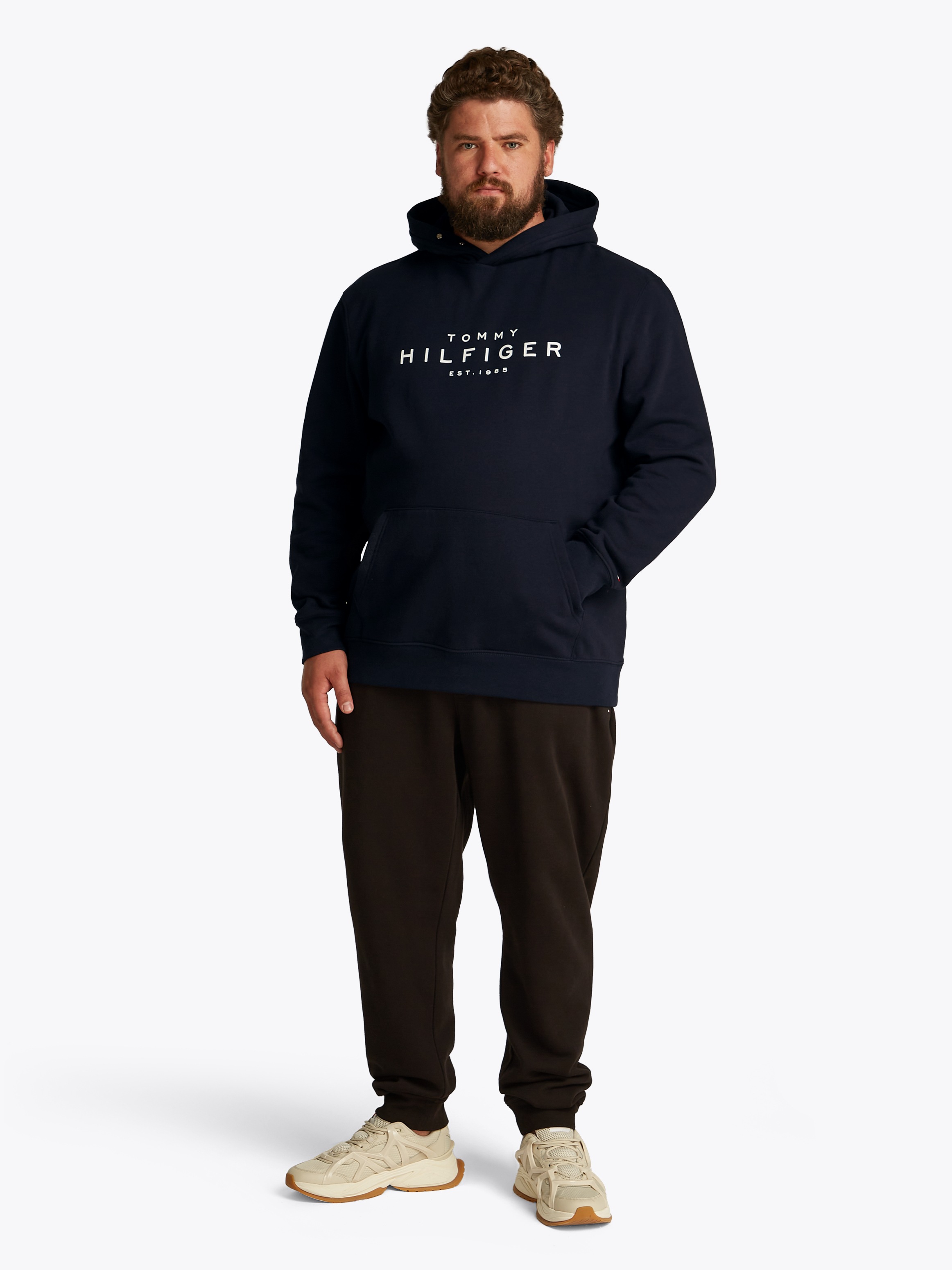 Tommy Hilfiger Big & Tall Sweatshirt »BT-TOMMY HILFIGER HOODY-B«, in Grossen Grössen, Logostickerei