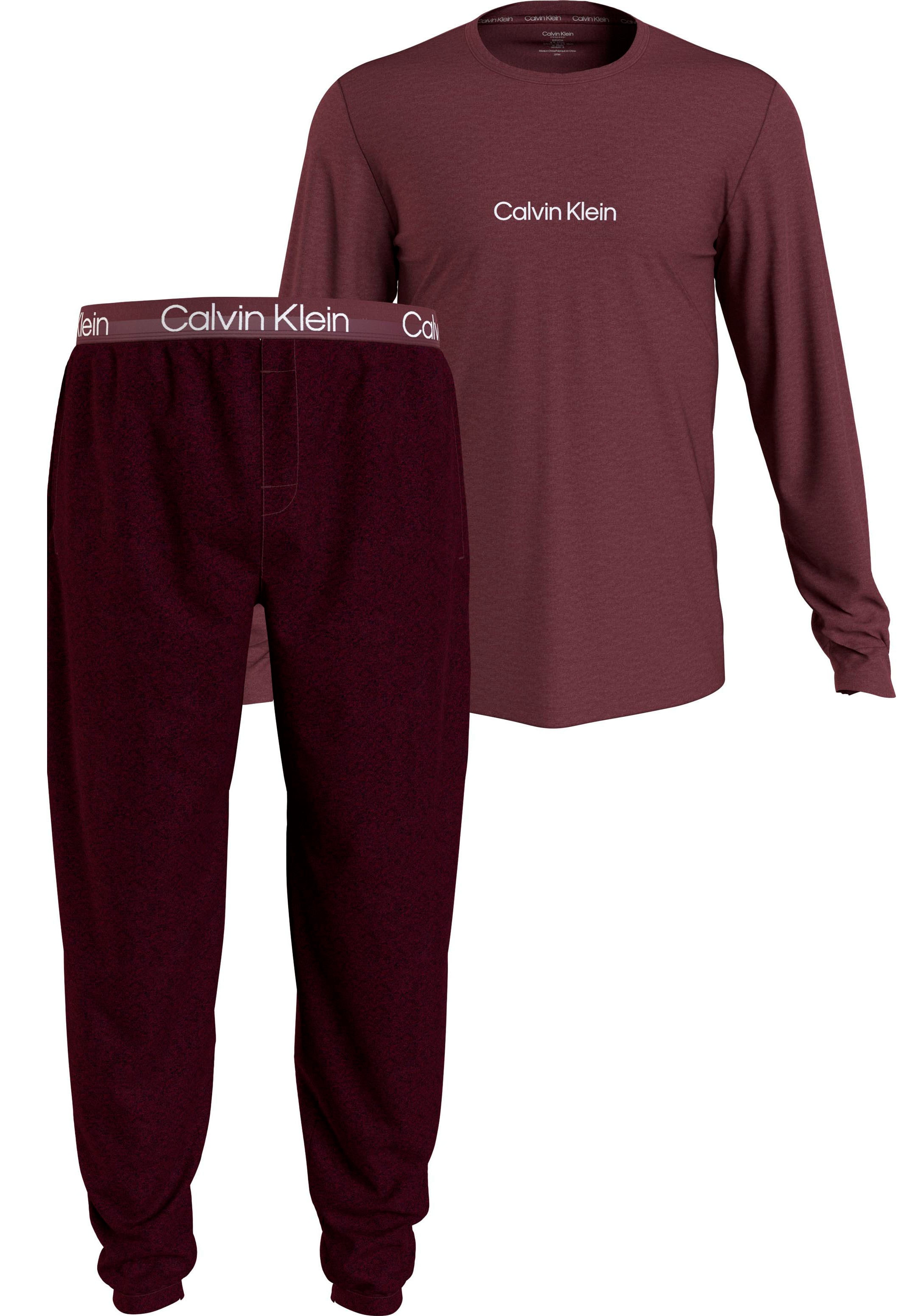 Calvin Klein Underwear Schlafanzug »L/S JOGGER SET«, mit Logoschriftzügen