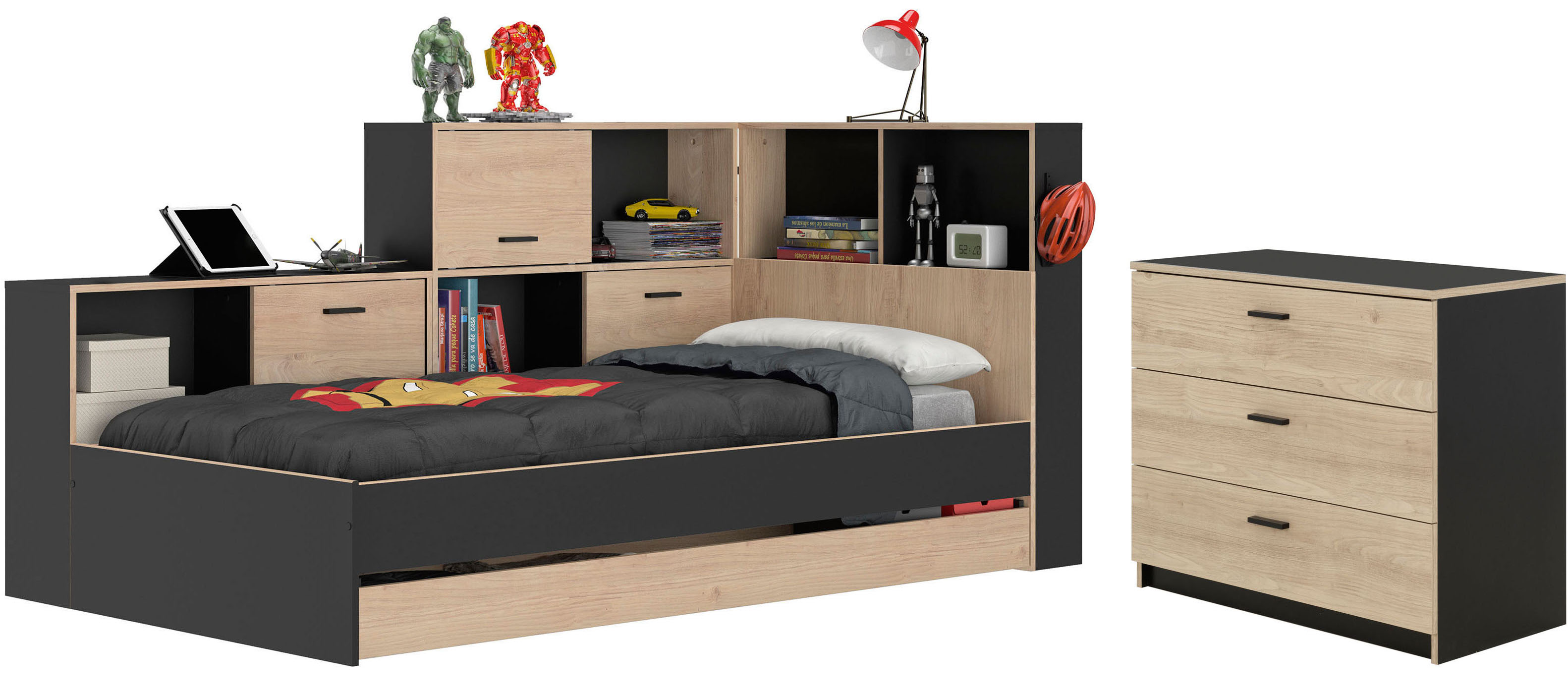 Jugendzimmer-Set »Erwan«, (2 St.), Ideal für Kinder- und Jugendzimmer