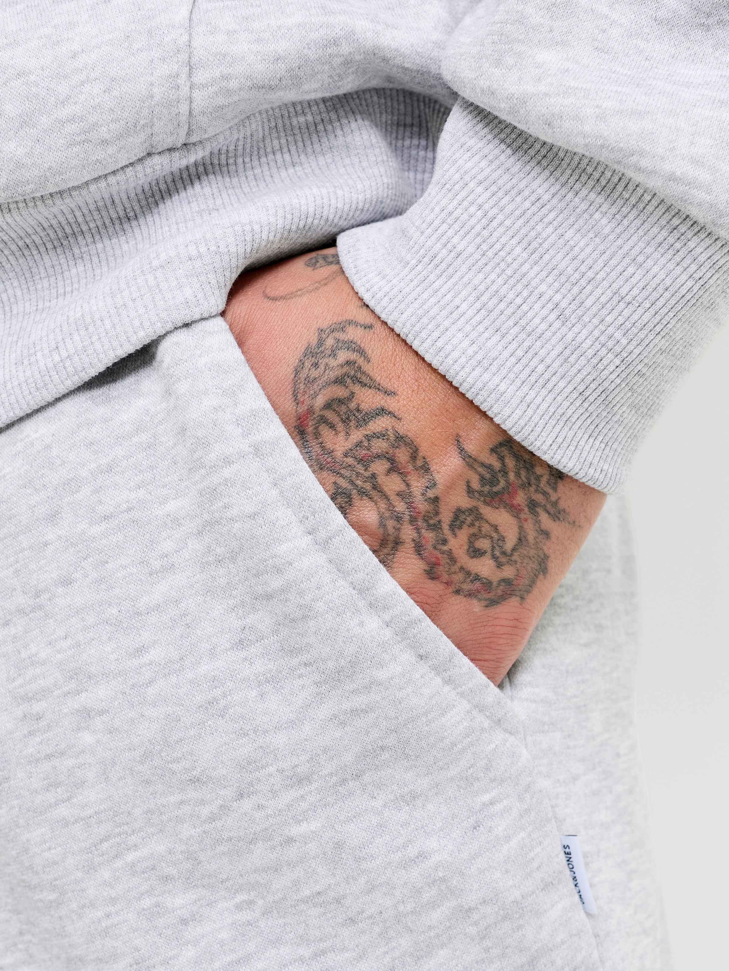 Jack & Jones Sweat à capuche »JJEBRADLEY SWEAT HOOD SET MP«, 2 Materialmix, locker geschnitten
