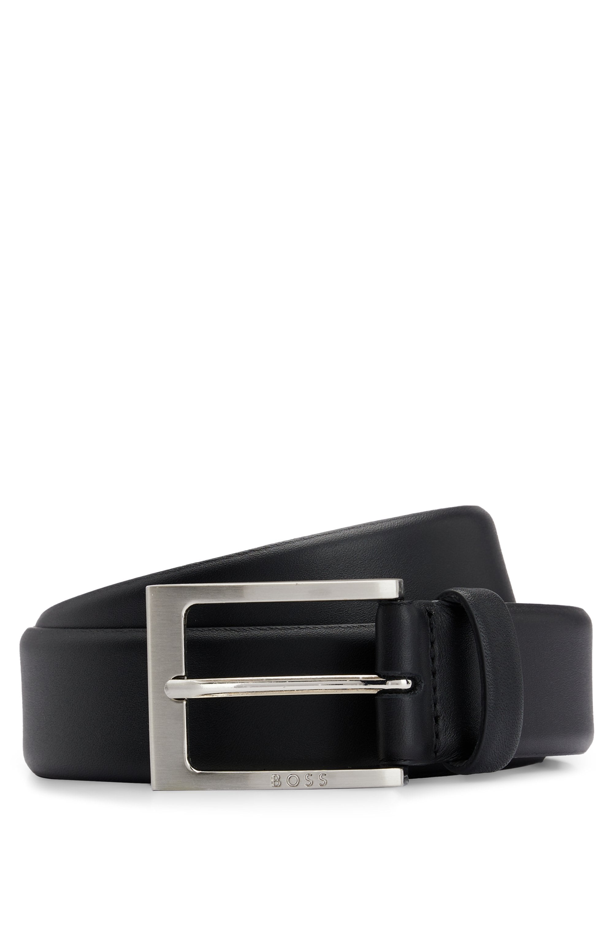 BOSS Ceinture en cuir aus Nappaleder mit BOSS Logo-Dornschliesse