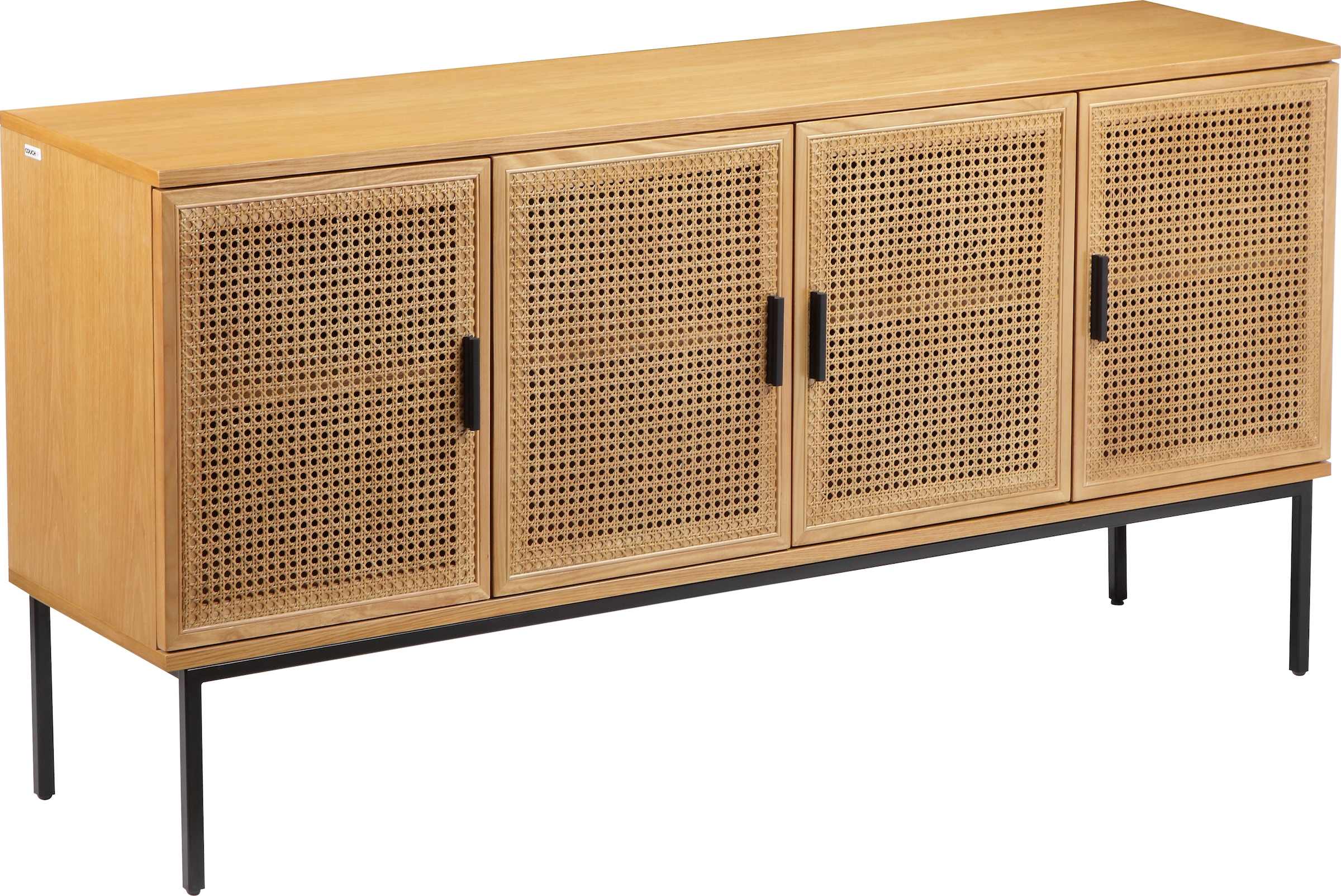 Image of Leonique Couchtisch "Lavisha" Mit Rattan-Geflecht Einsatz, 4-türig