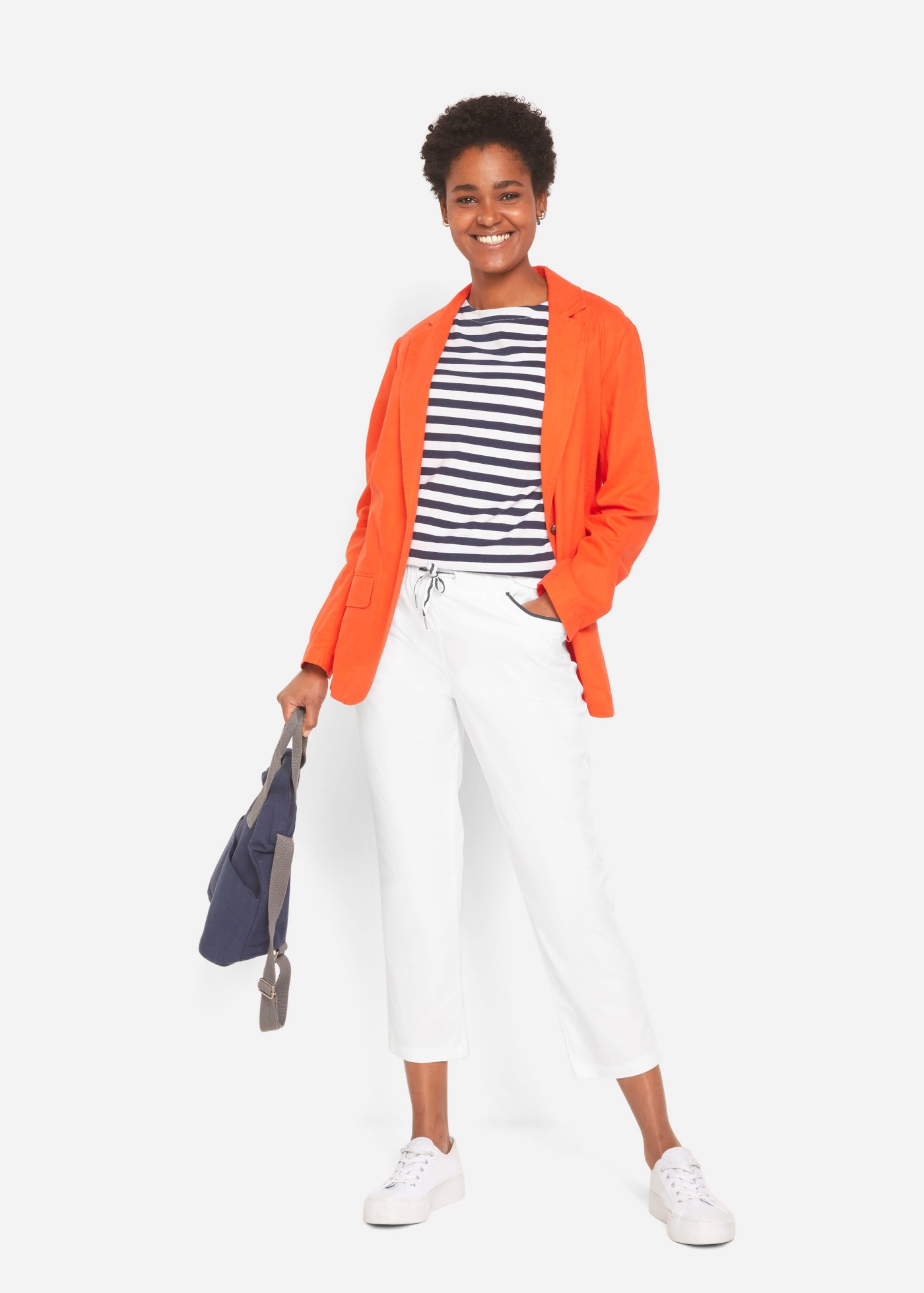 bonprix 7/8-Hose  mit Bequembund, Loose Fit, 7/8-Länge