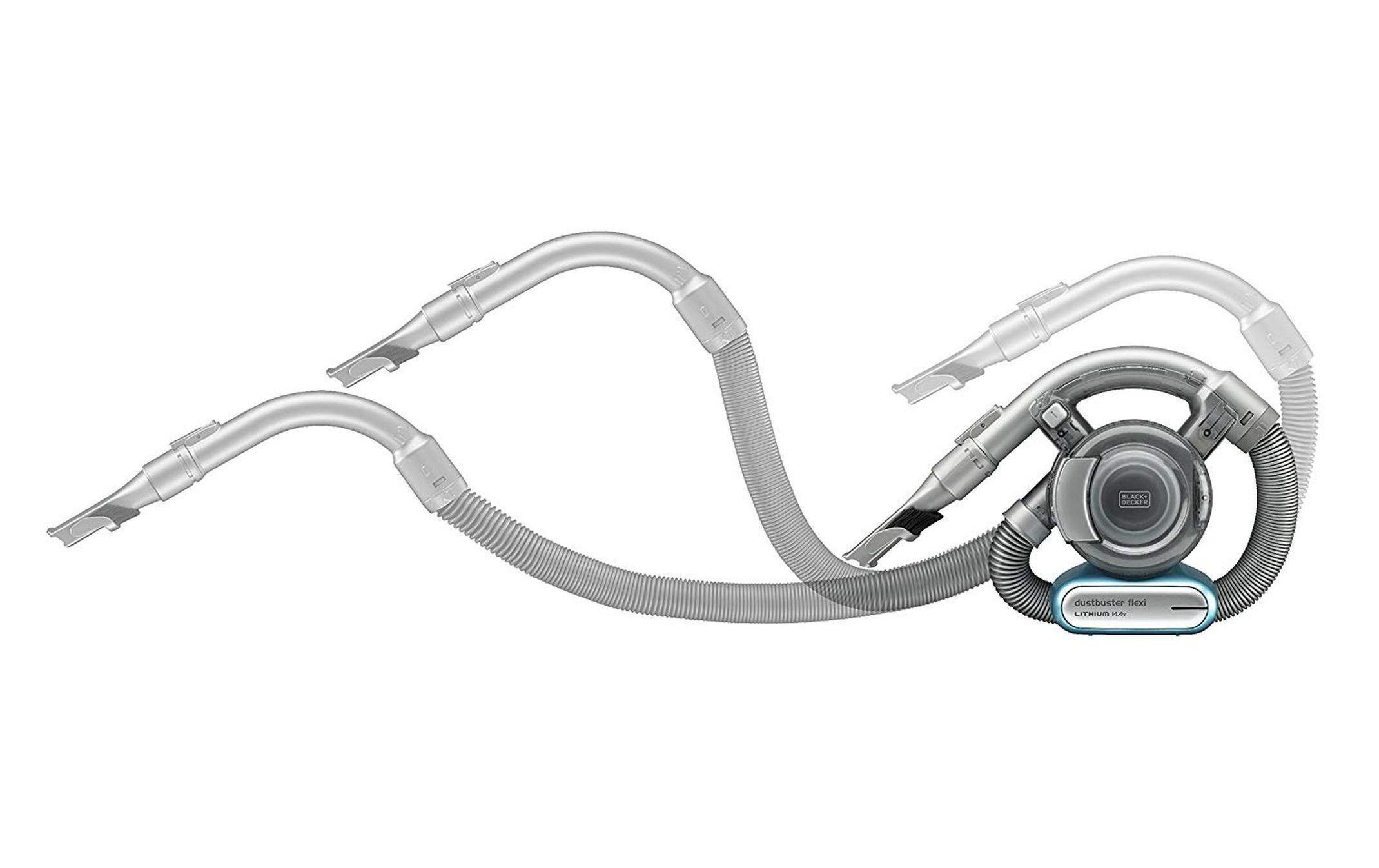 Black + Decker Akku-Handstaubsauger »Dustbuster Flexi Silberfarben, Blau«