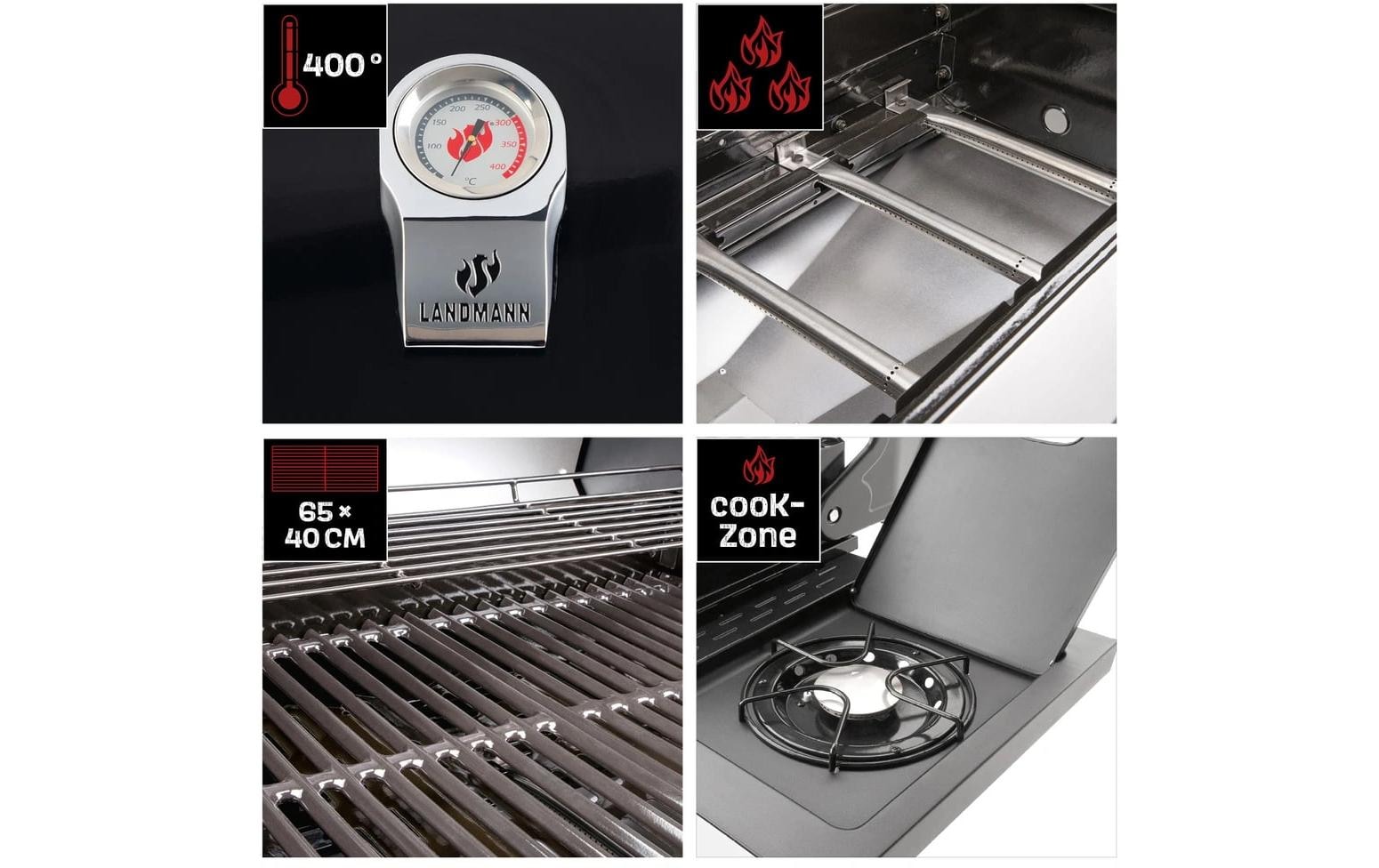 LANDMANN Gasgrill »Rexon PTS 3,1«