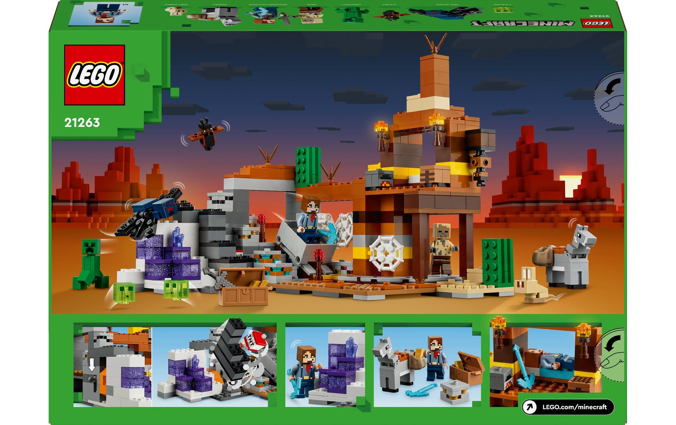 LEGO® Spielbausteine »Minecraft Die Mine in den Badlands 21263«, (538 St.)