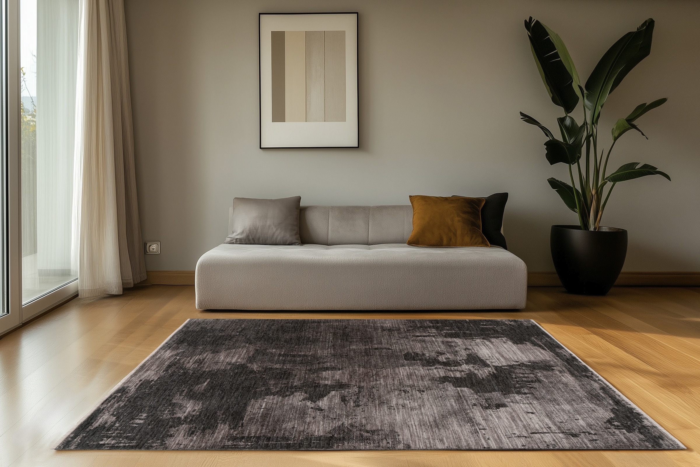 Kayoom Tapis »Fissy 225« Rectangulaire 10 mm Höhe Kurzflor, Wohnzimmer