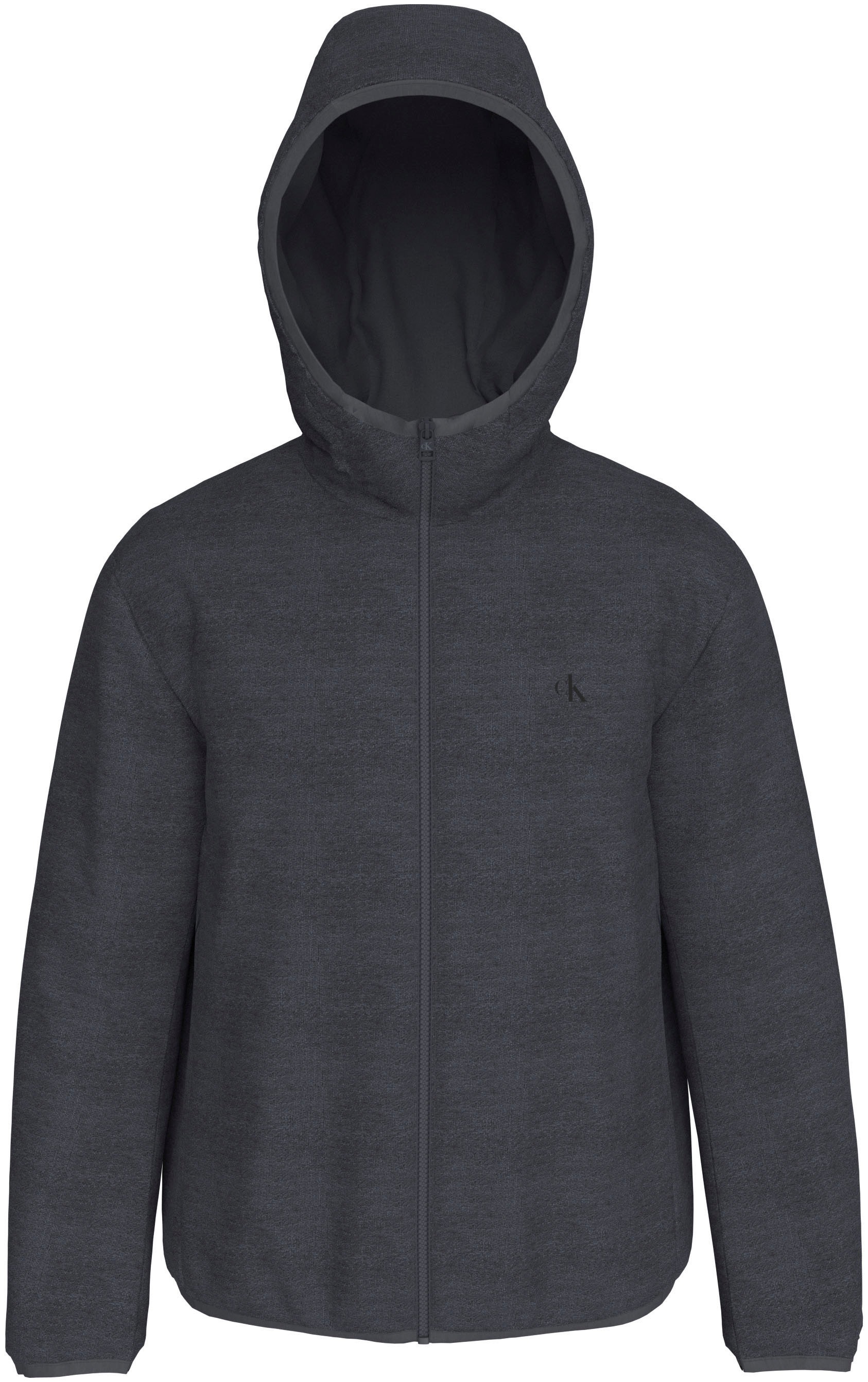 Calvin Klein Jeans Allwetterjacke »HI-NECK JACKET«, mit Kapuze, Logodruck, Kapuze