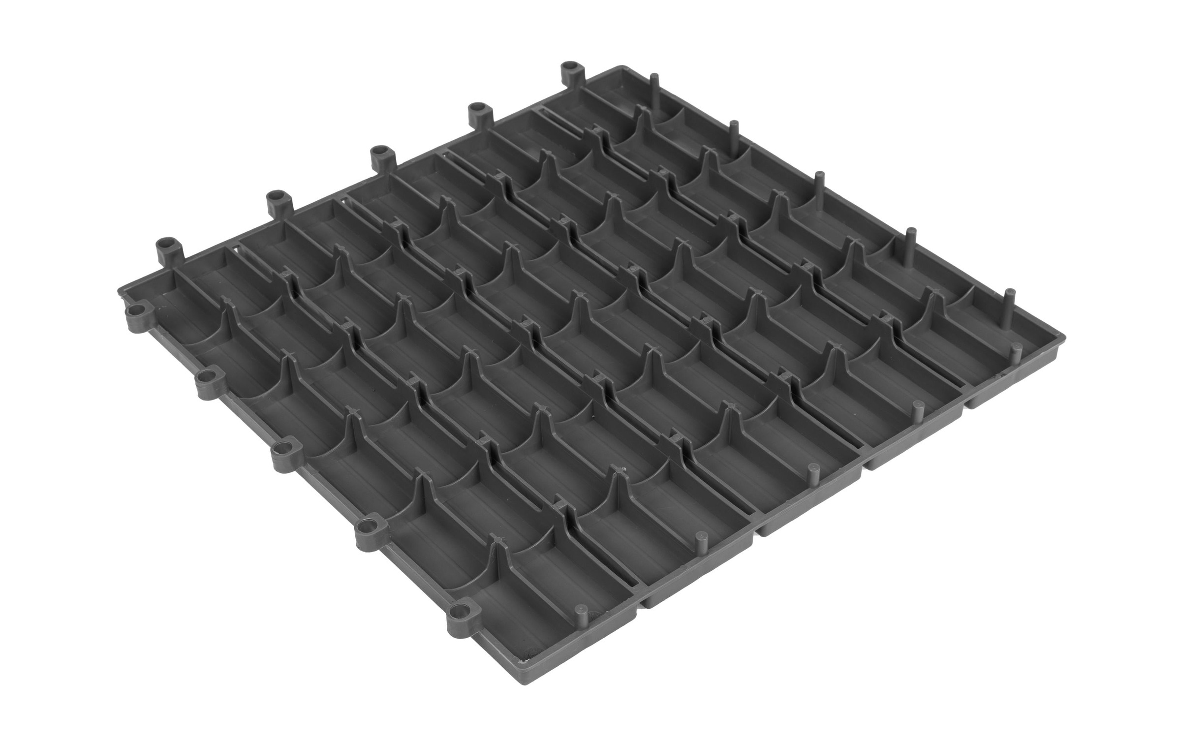 Cocon Terrassenplatte »30 x 30 cm, 6 Stück« Set aus 6 Kunststoff-Fliesen in Lamellenoptik