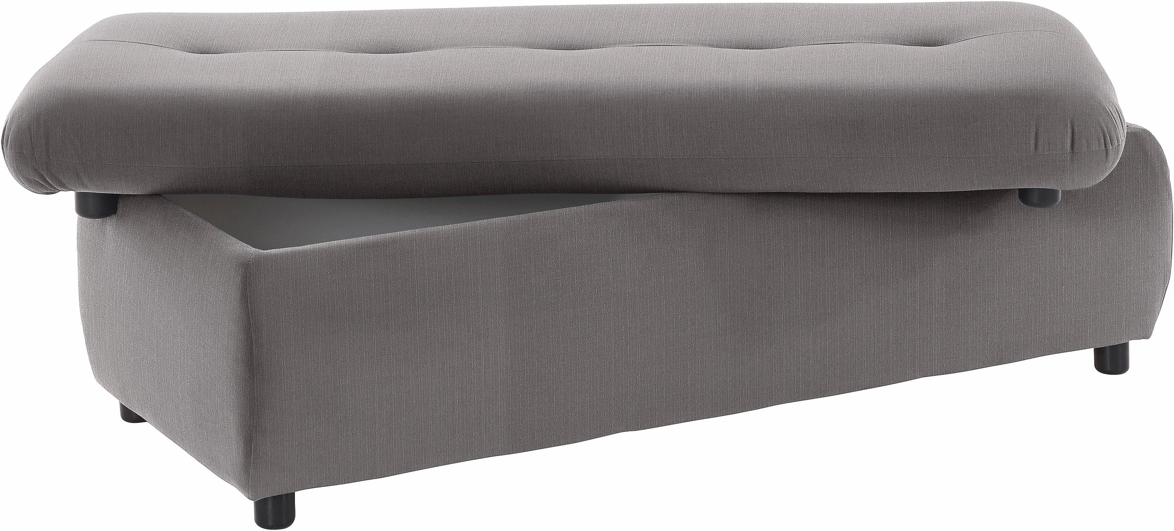 TRENDMANUFAKTUR Hocker »Indie II, bequemer Bankhocker mit Staufach unter der Sitzfläche«