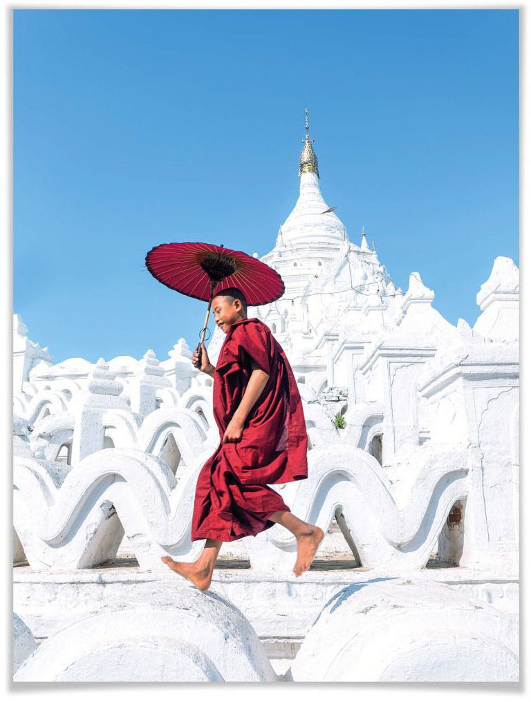 Image of Wall-Art Poster »tanzender Mönch«, Menschen, (1 St.), Poster, Wandbild, Bild, Wandposter bei Ackermann Versand Schweiz