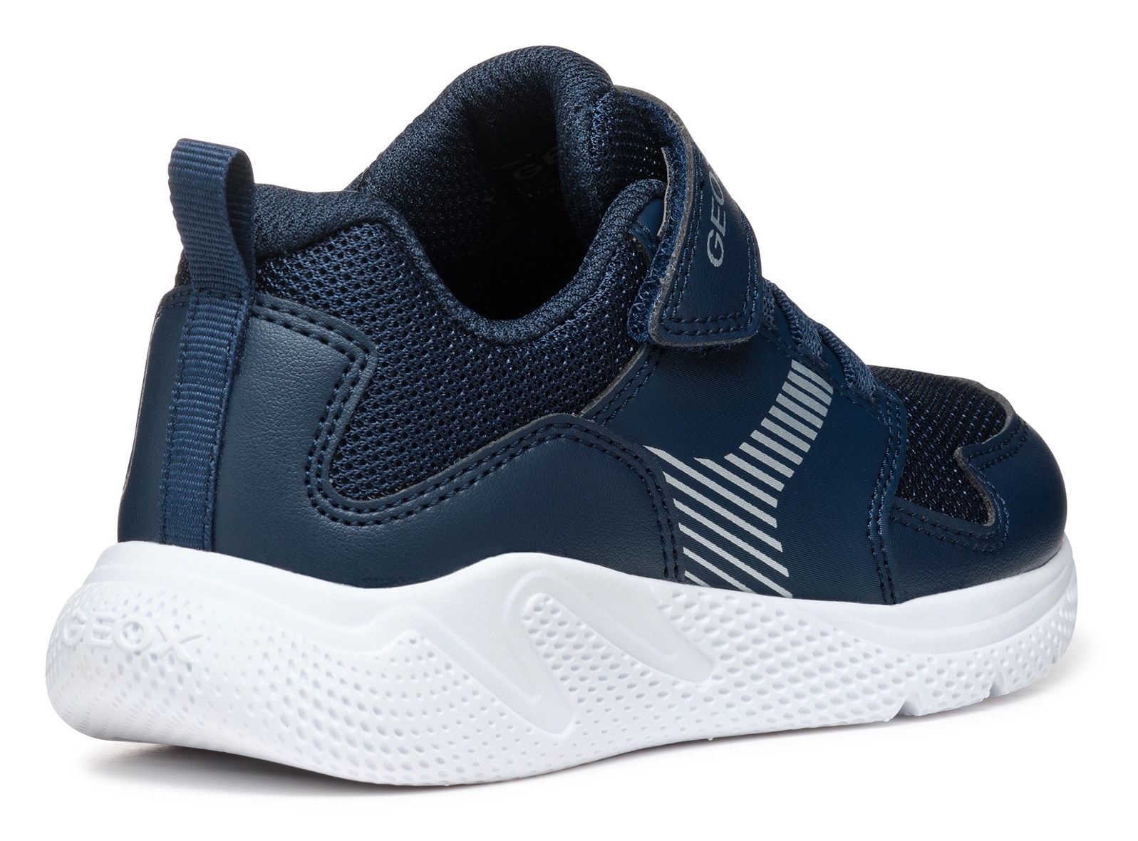 Geox Sneakers »J SPRINTYE BOY«  , Freizeitschuh, Klettschuh mit elastischen Schnürsenkeln