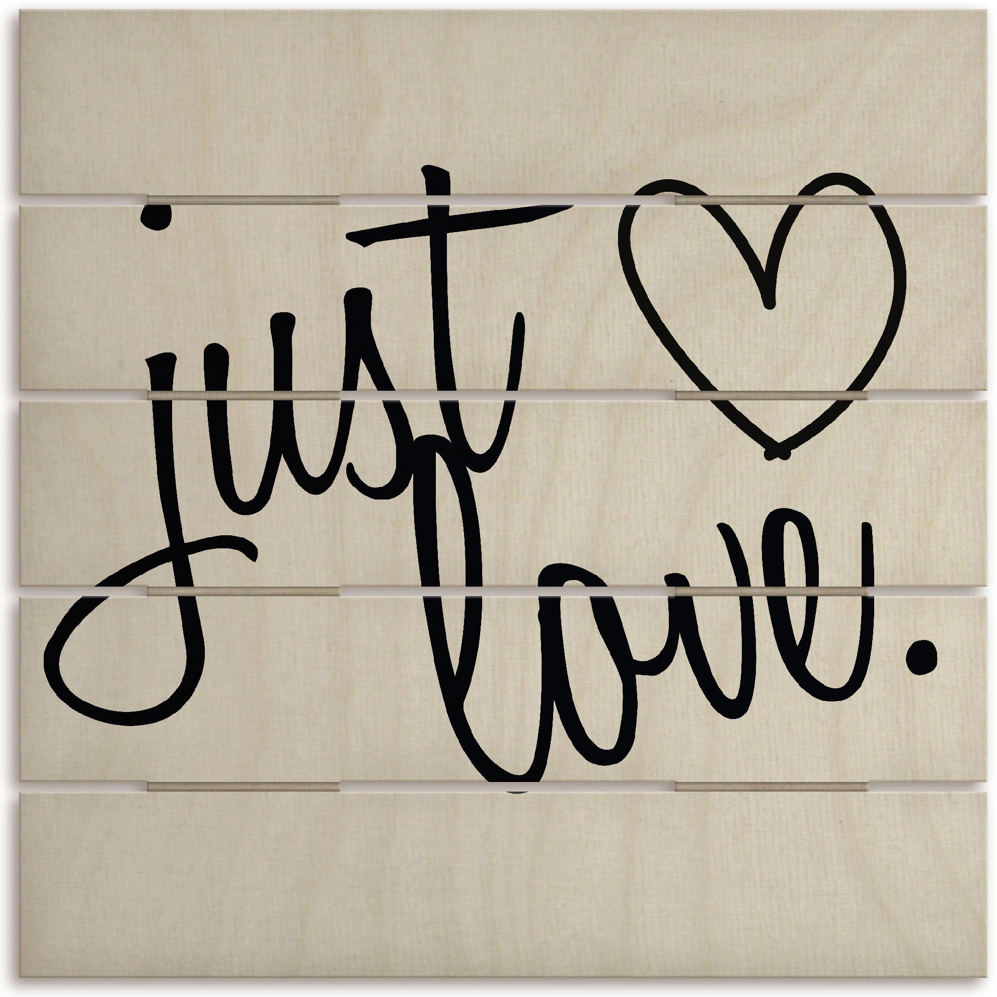 Image of Artland Holzbild »Einfach Liebe«, Sprüche & Texte, (1 St.) bei Ackermann Versand Schweiz