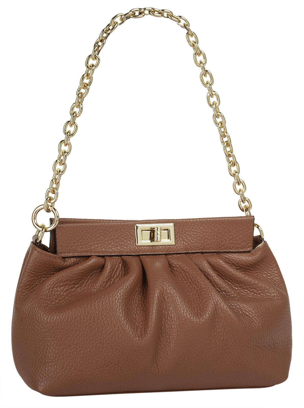 Cluty Umhängetasche echt Leder, Made in Italy