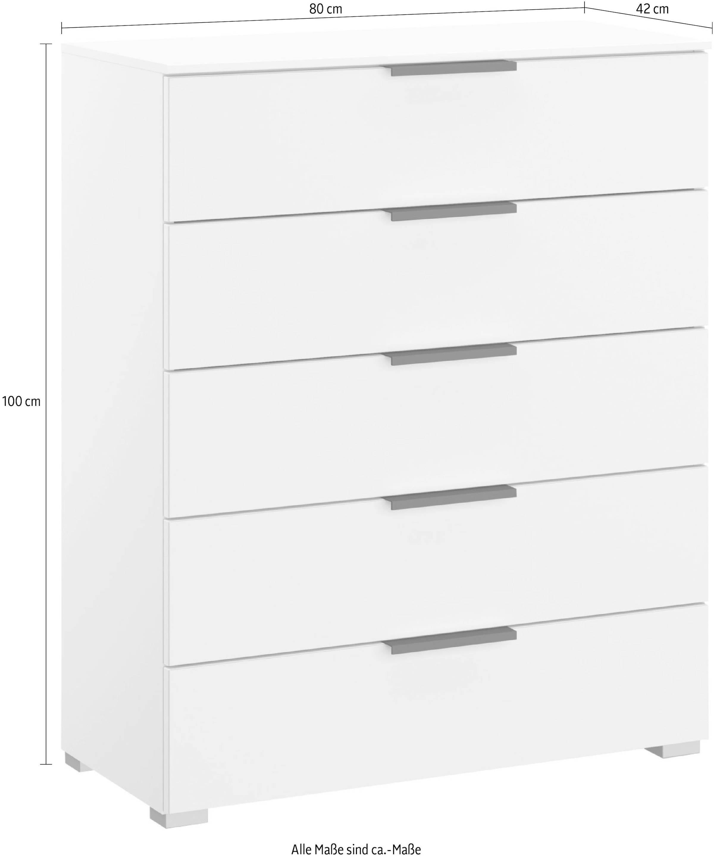 rauch »Kommode Sideboard Wäscheschrank Schrank SKAT MERIDIAN« inkl. SOFT-CLOSE-FUNKTION,  mit 5 Schubladen in elegantem Design MADE IN GERMANY