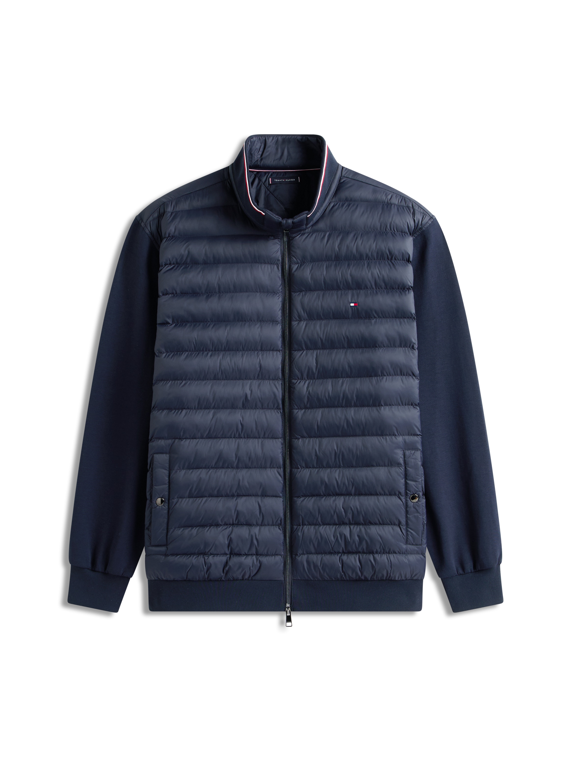 Tommy Hilfiger Big & Tall Veste sweat »BT-MIX MEDIA STAND CLLR-B« mit gesteppten Vorderteil, normale Passform, Stehkragen