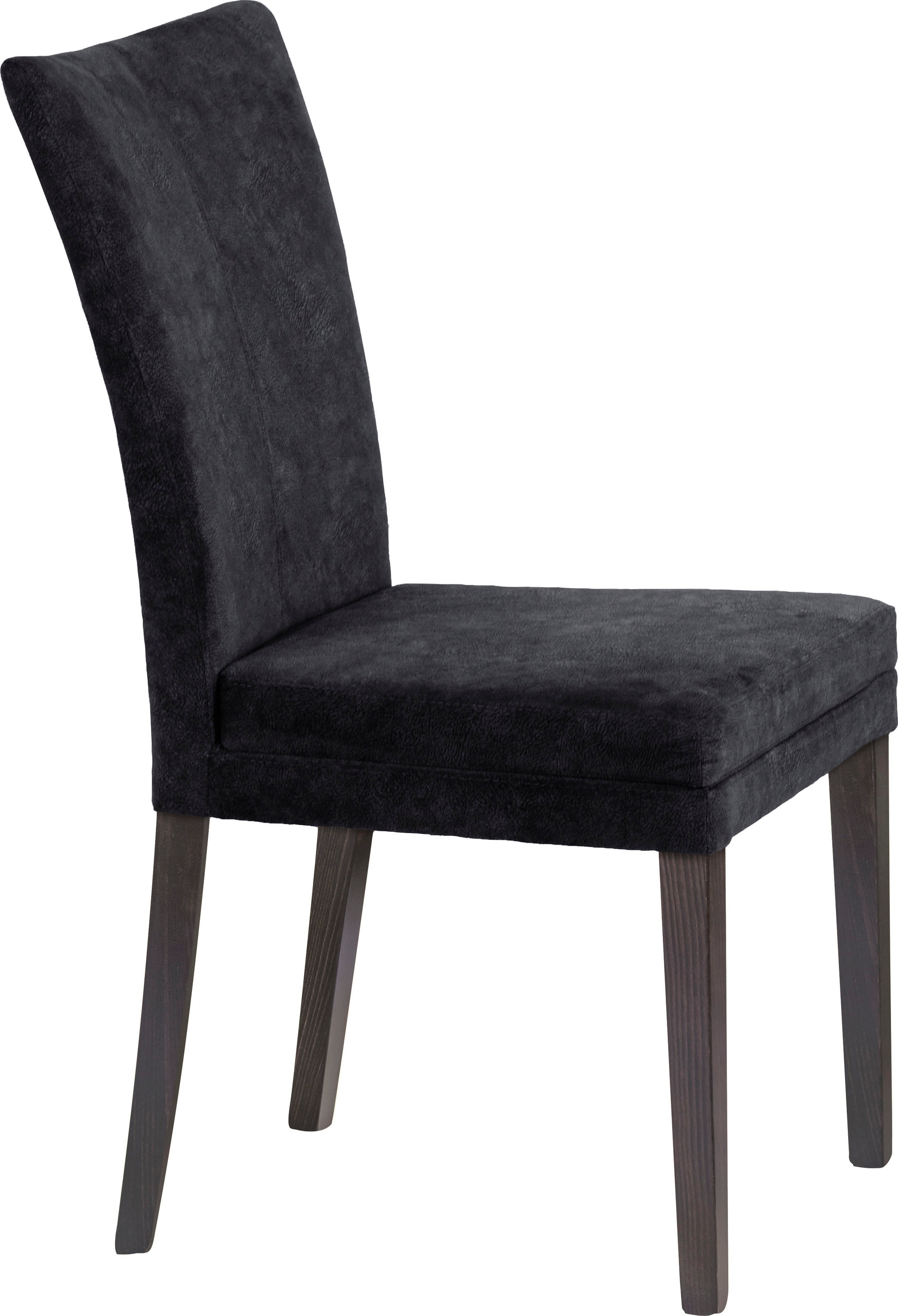 Image of Home affaire 4-Fussstuhl »Aspen«, (Set), 2 St., Luxus-Microfaser, Beine aus massiver Buche, wengefarben lackiert bei Ackermann Versand Schweiz